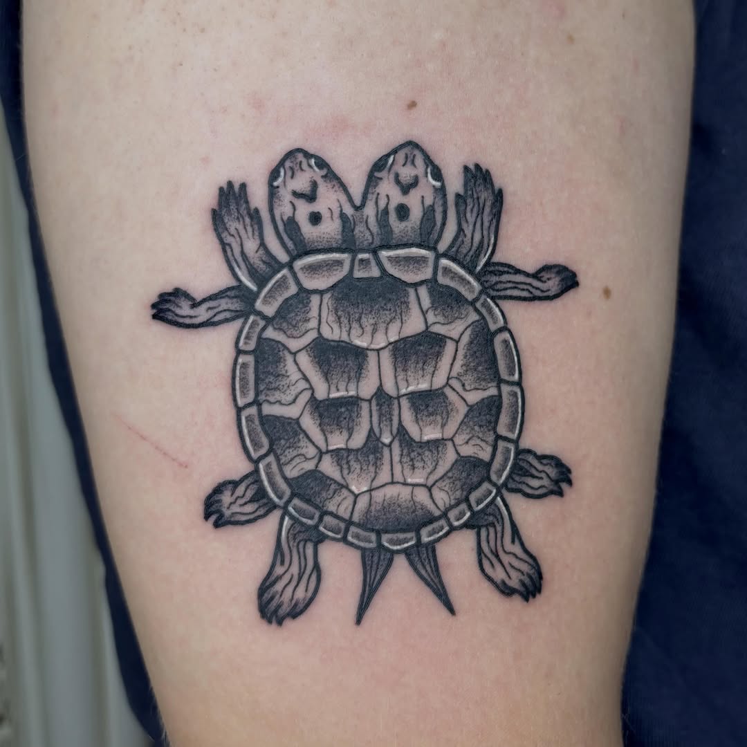 Tattoo by @threethornstattoo — black_and_grey