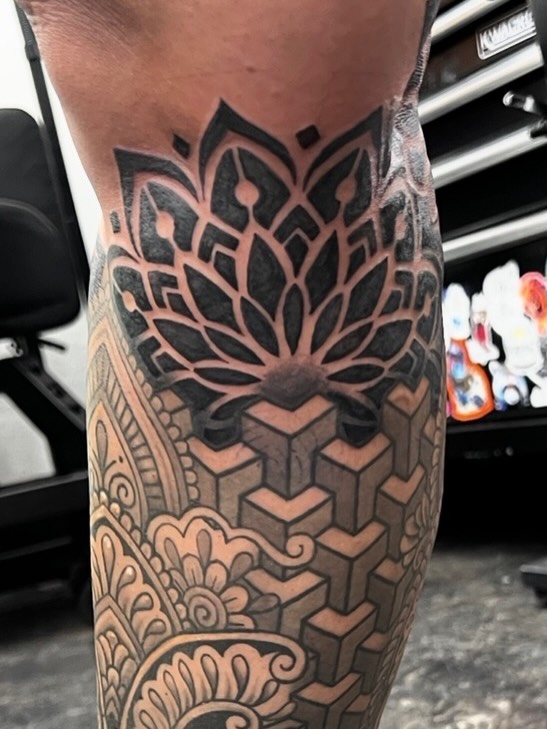 Tattoo by @snakeeyes7six — geometric, blackwork