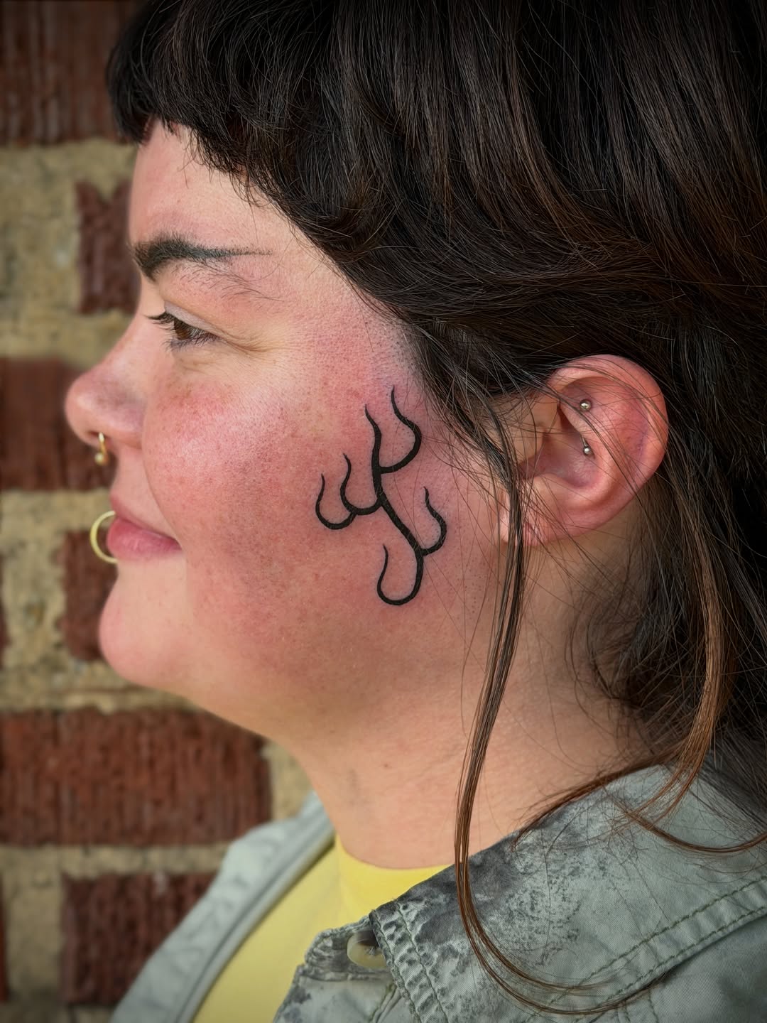 Tattoo by @under_handed — blackwork
