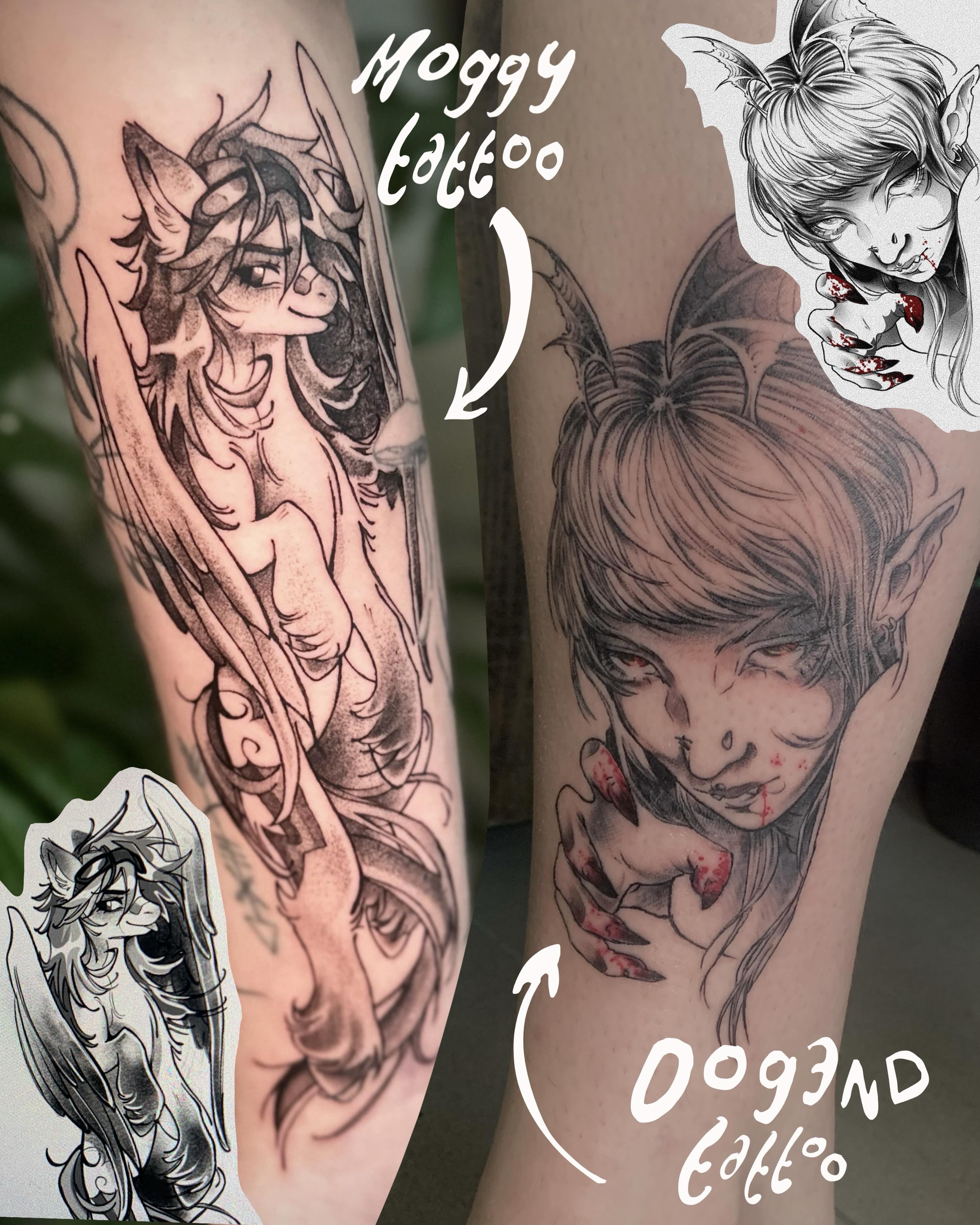 Tattoo by @moggy_tattoo โ black_and_grey