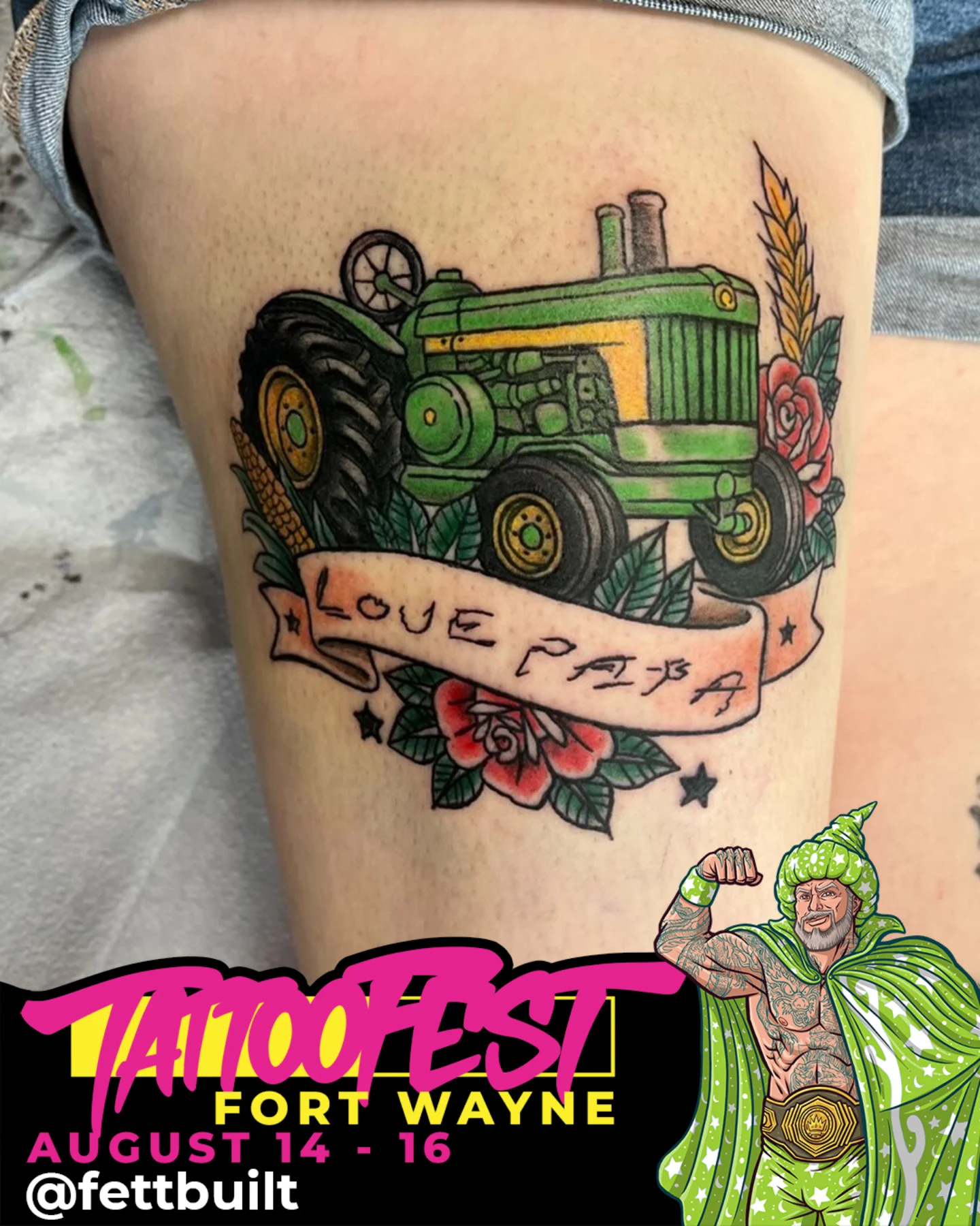 Tattoo by Cortney "Fett" Fettinger, Fort Wayne, Indiana