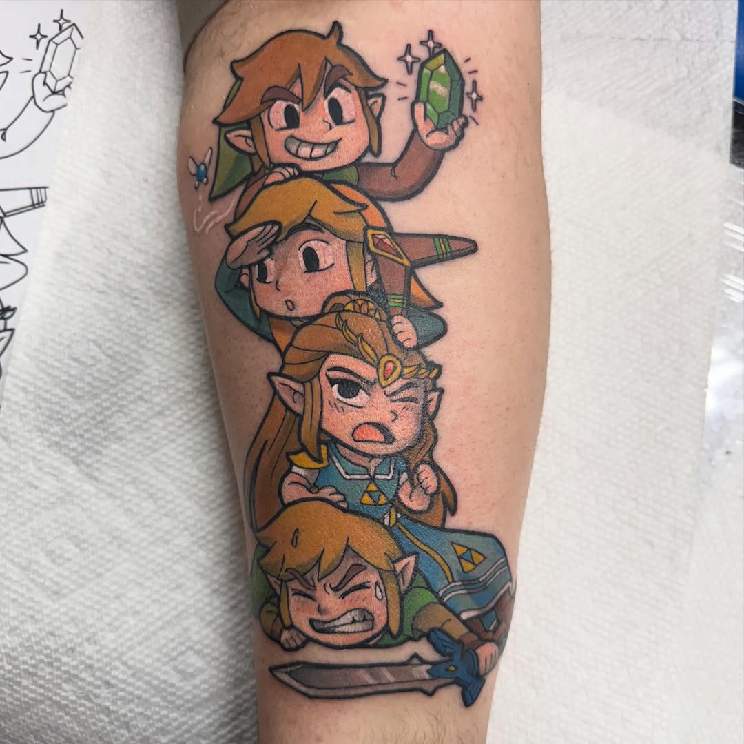 Tattoo by @thebeardedeagle β new_school, anime