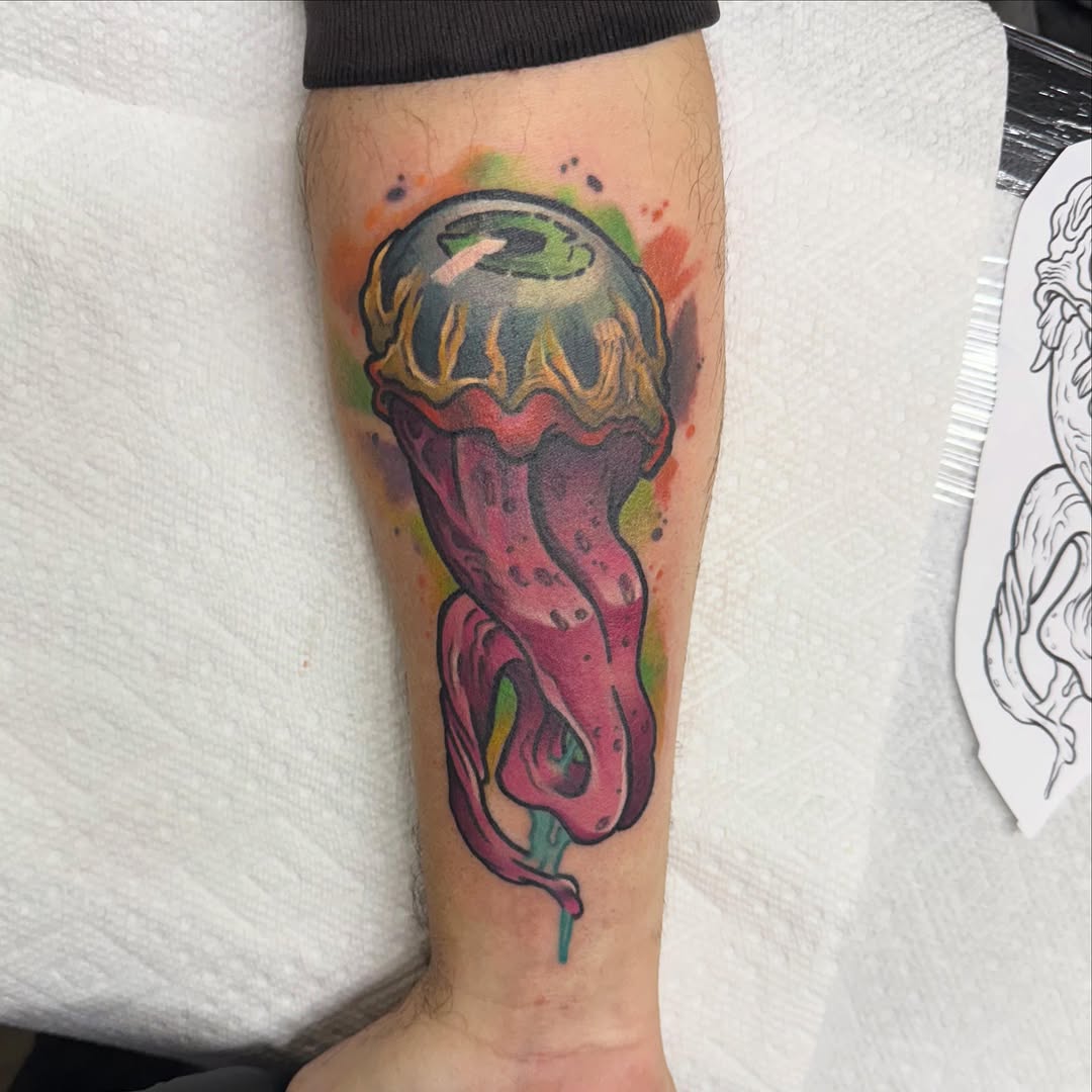 Tattoo by @thebeardedeagle β new_school, watercolor