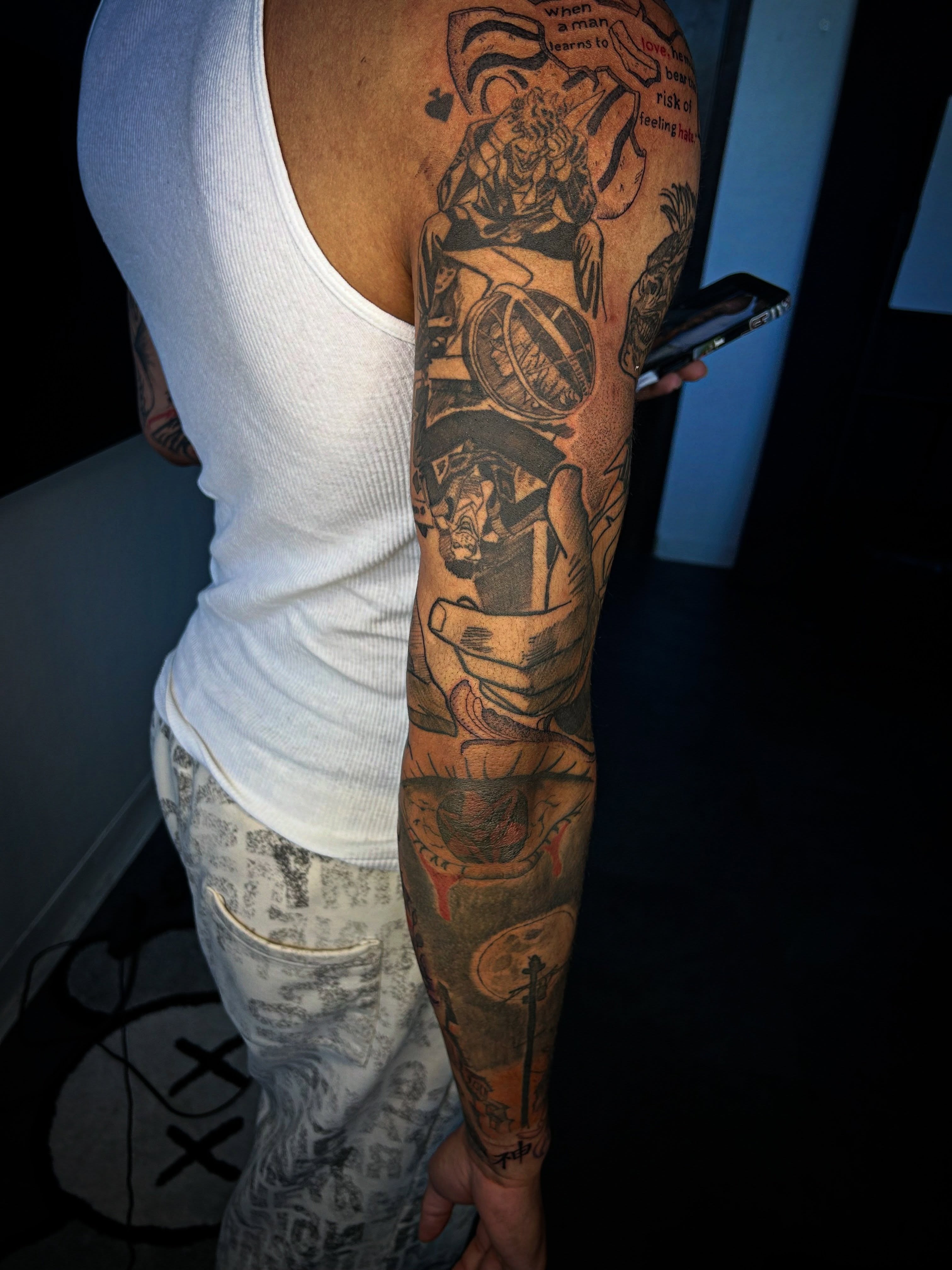 Anime character anime tattoo on the forearm by Cleveland Tattoo Artist, Cleveland, Ohio