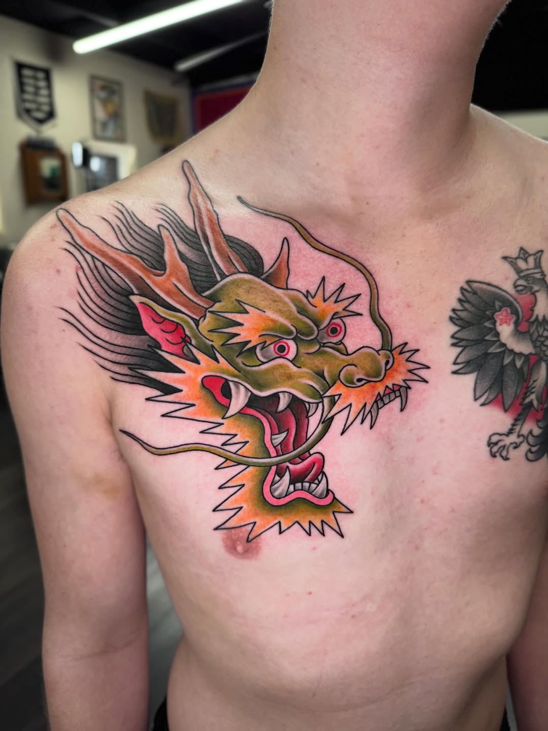 Tattoo by @chico_tx04 — japanese_irezumi, american_traditional