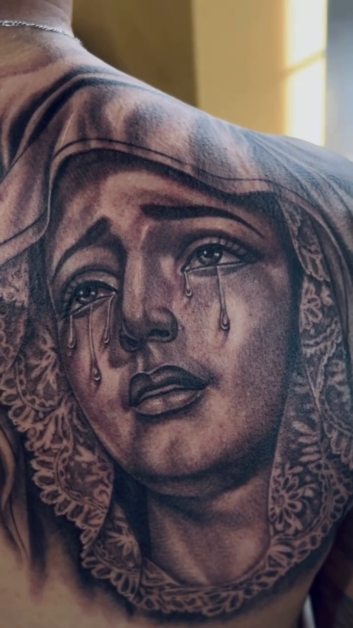 Tattoo by @p_casillasarte β black_and_grey, realism