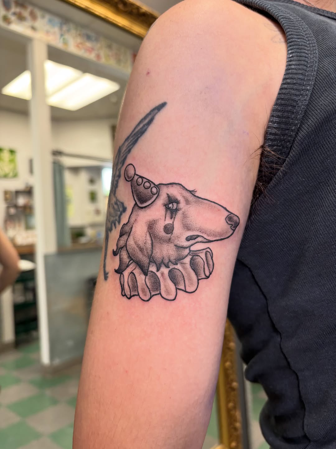 Tattoo by @noahbtattoos — black_and_grey, illustrative