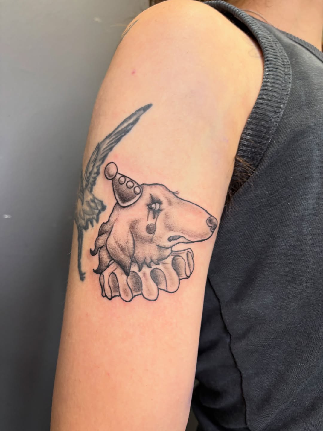 Tattoo by @noahbtattoos — black_and_grey, dark_realism