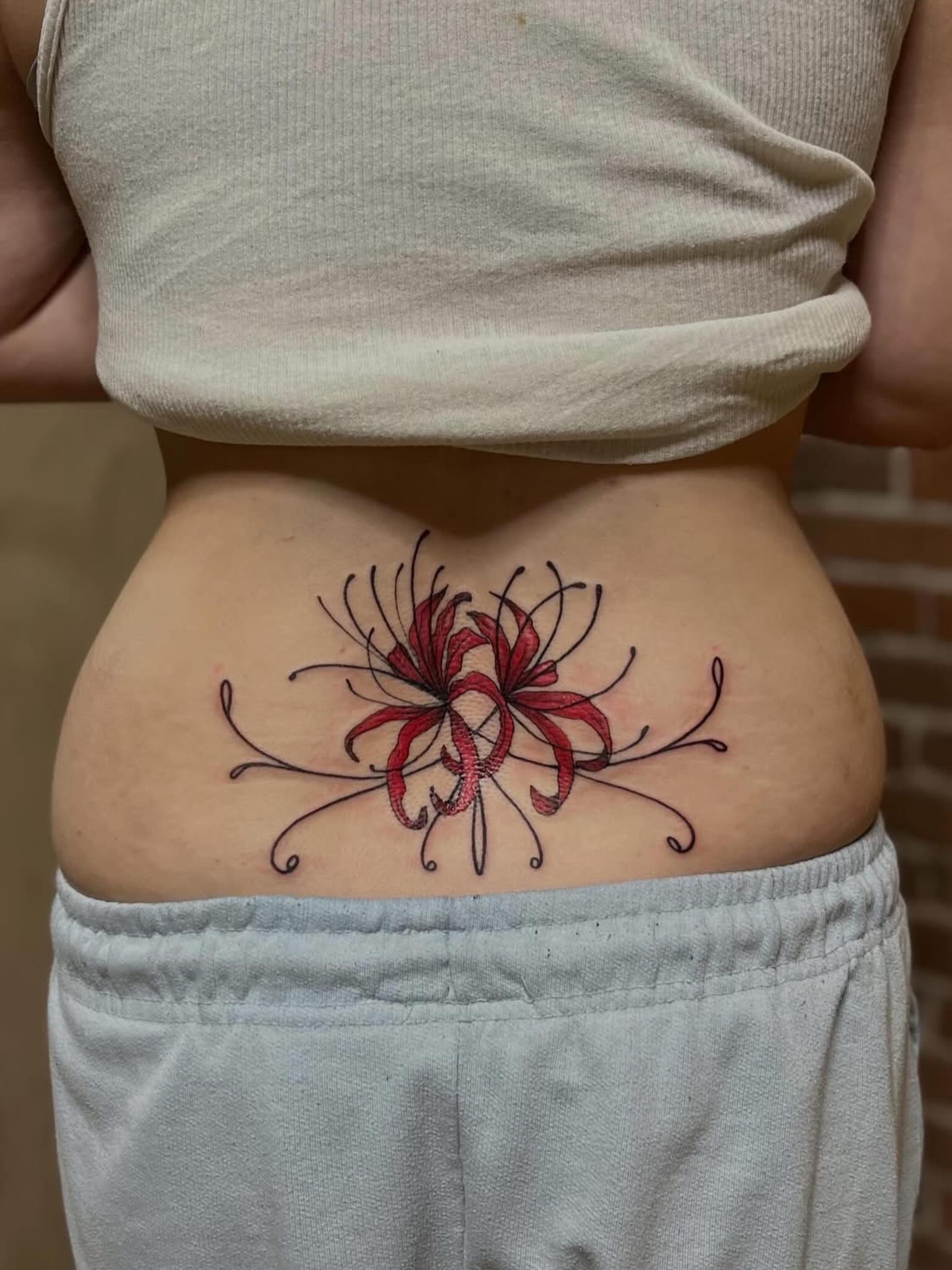 Chrysanthemum dotwork tattoo by Tattoo Artist, Kansas City, Missouri