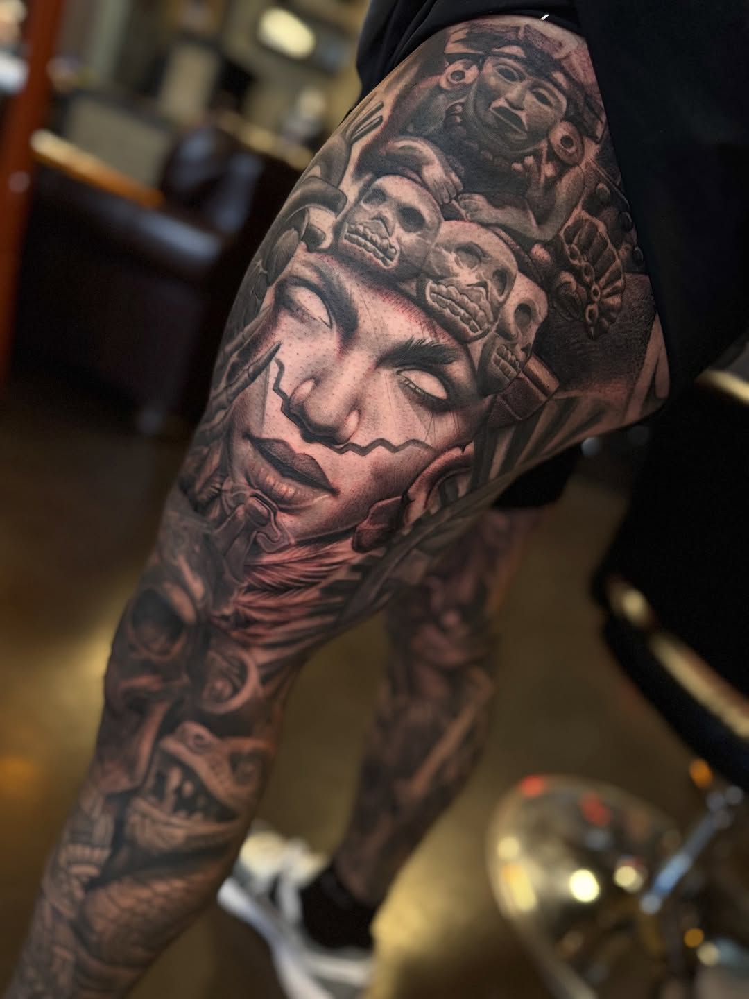 Tattoo by @smokestatts21 — realism, black_and_grey