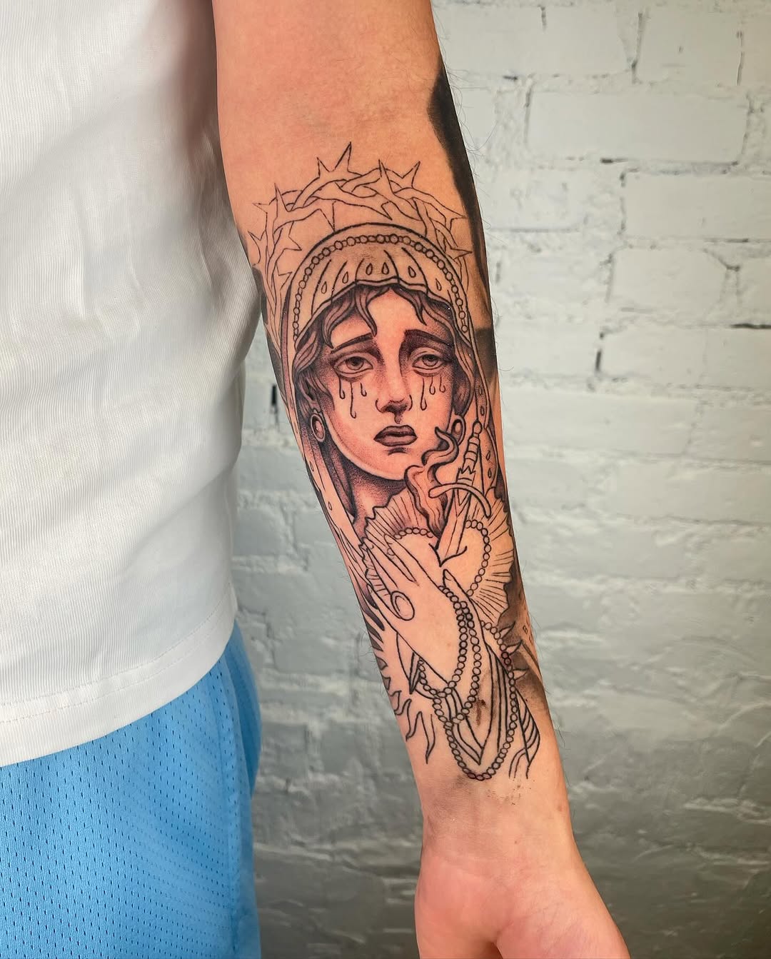 Tattoo by @authentics_nyc — black_and_grey, neo_traditional
