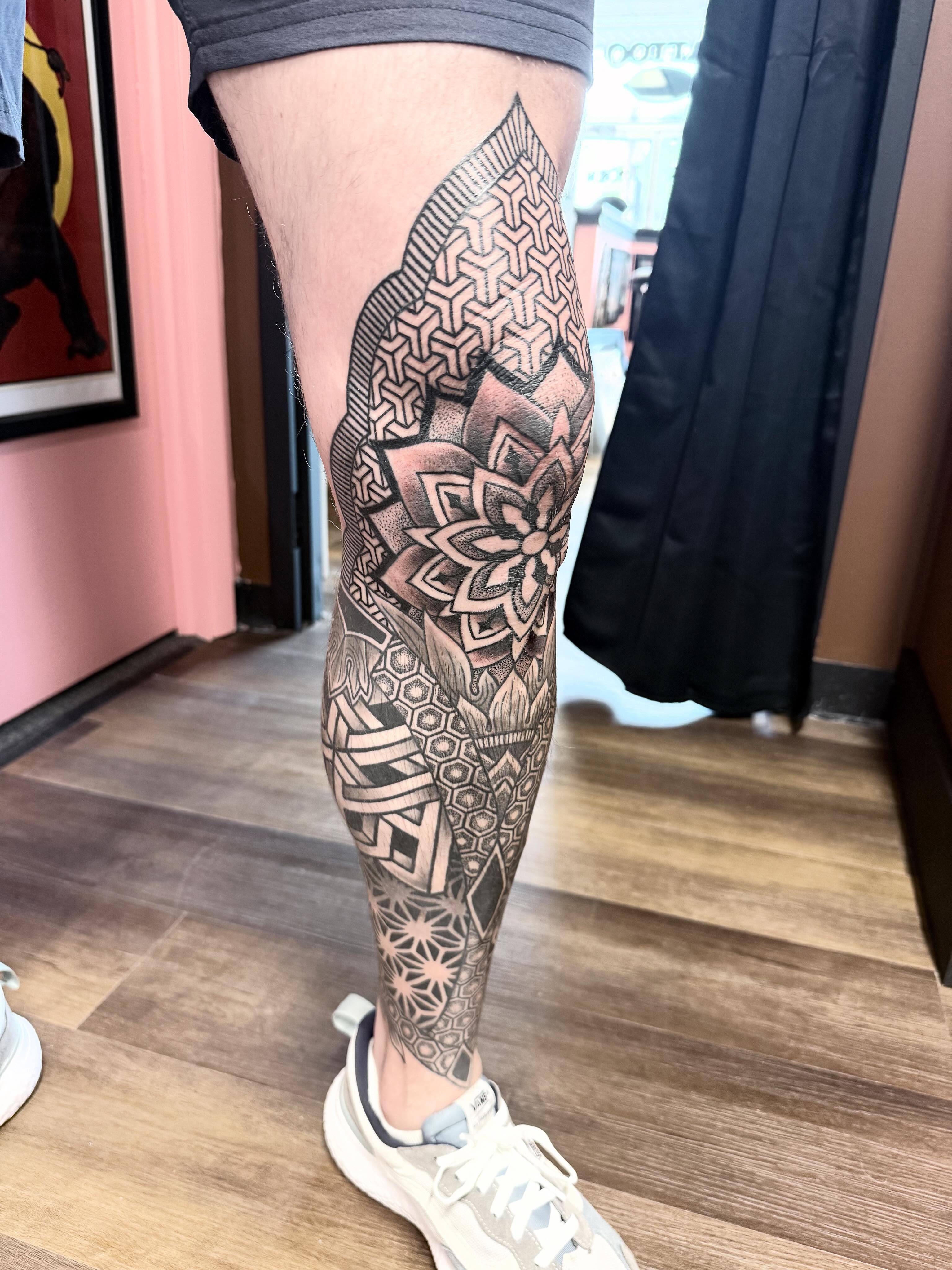 Tattoo by @timothykenee — geometric, dotwork