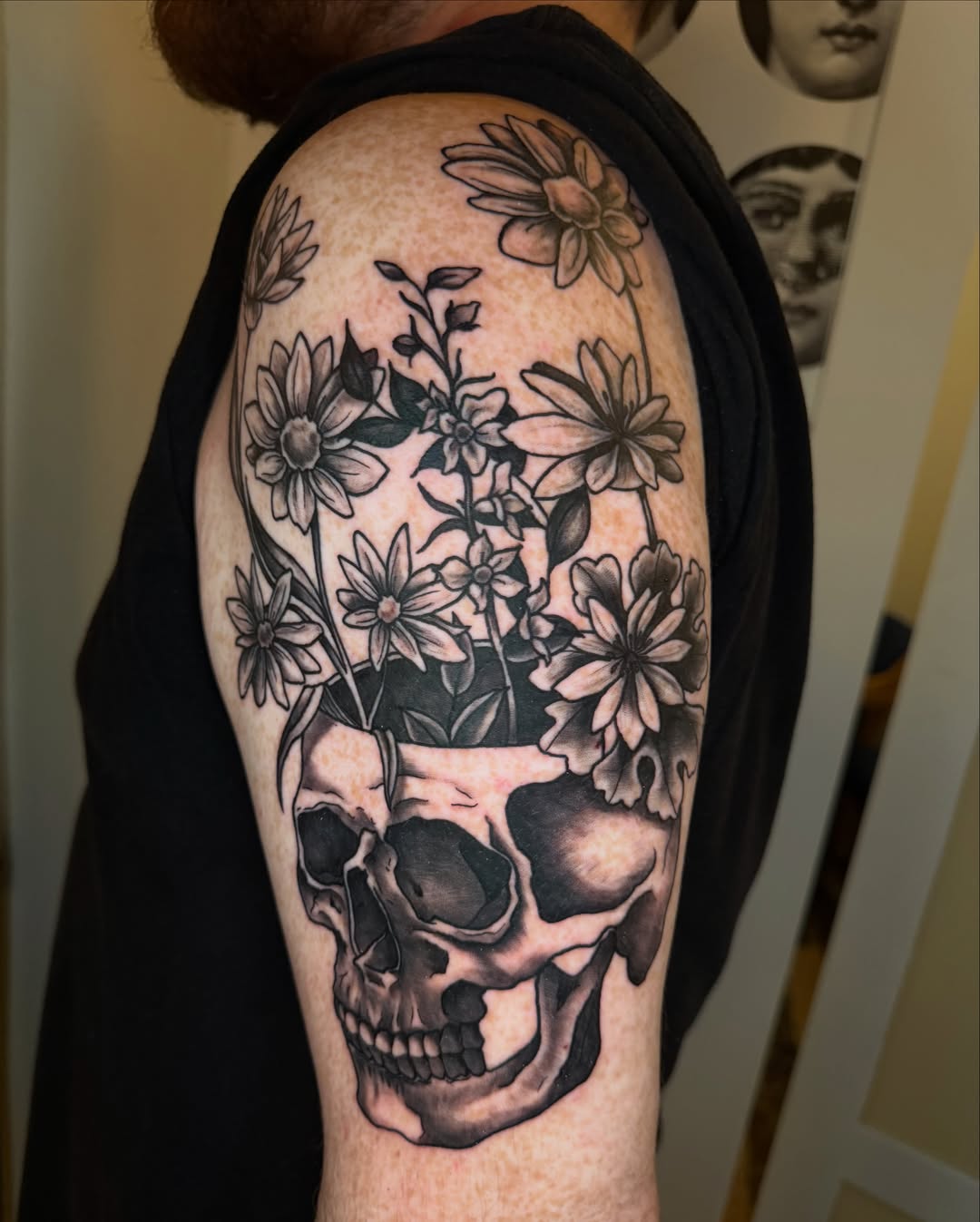 Tattoo by @thepinklady.tattoos — black_and_grey, realism