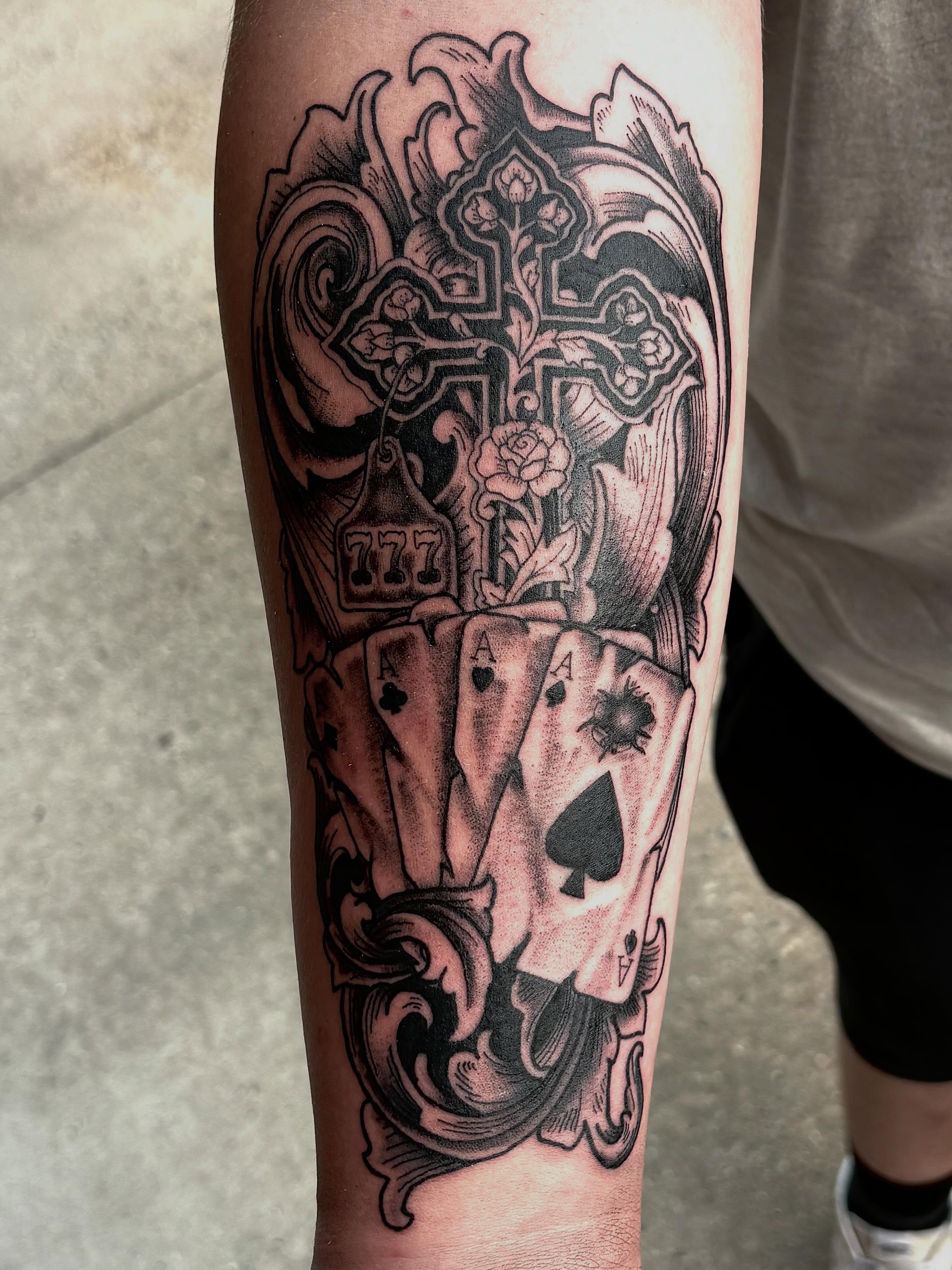 Tattoo by @jddoestattoos — american_traditional, black_and_grey