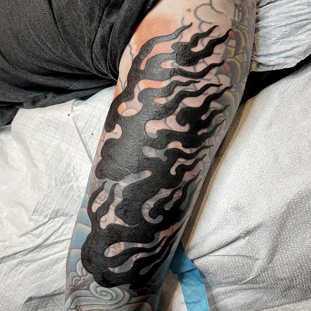 Tattoo by @joncrooktattoo — blackwork