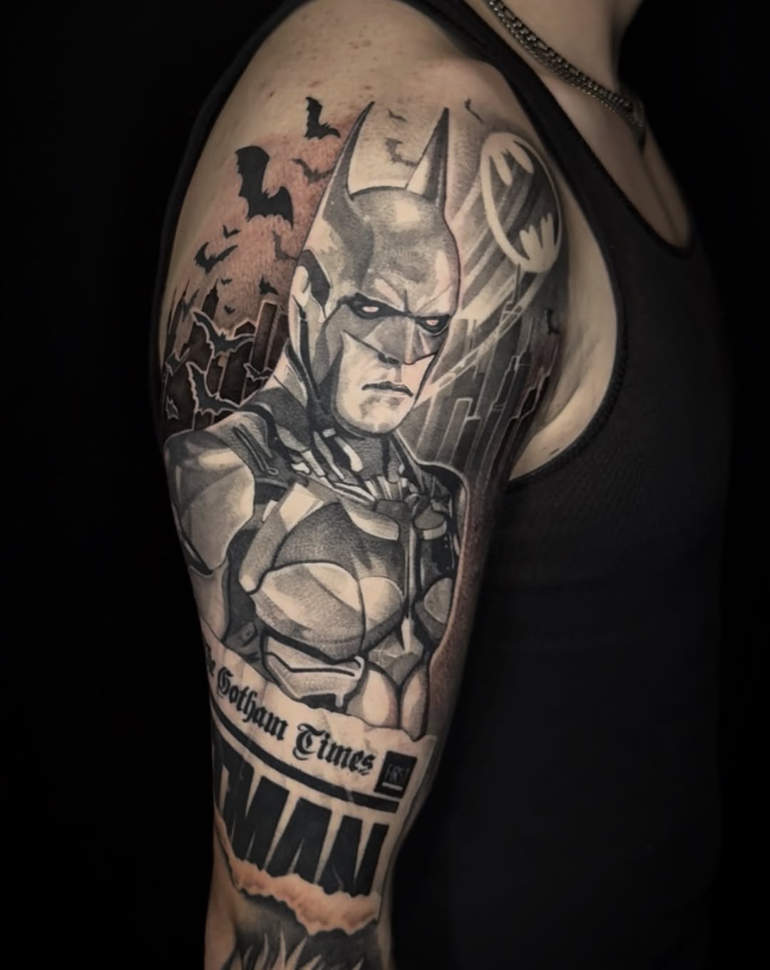 Tattoo by @elijahforstertattoos — realism, black_and_grey