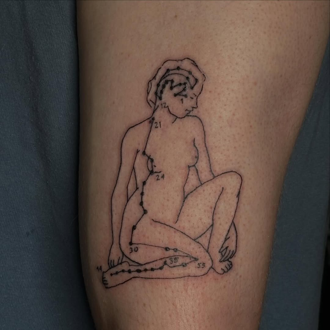 Tattoo by @_vessel_art — fine_line, illustrative