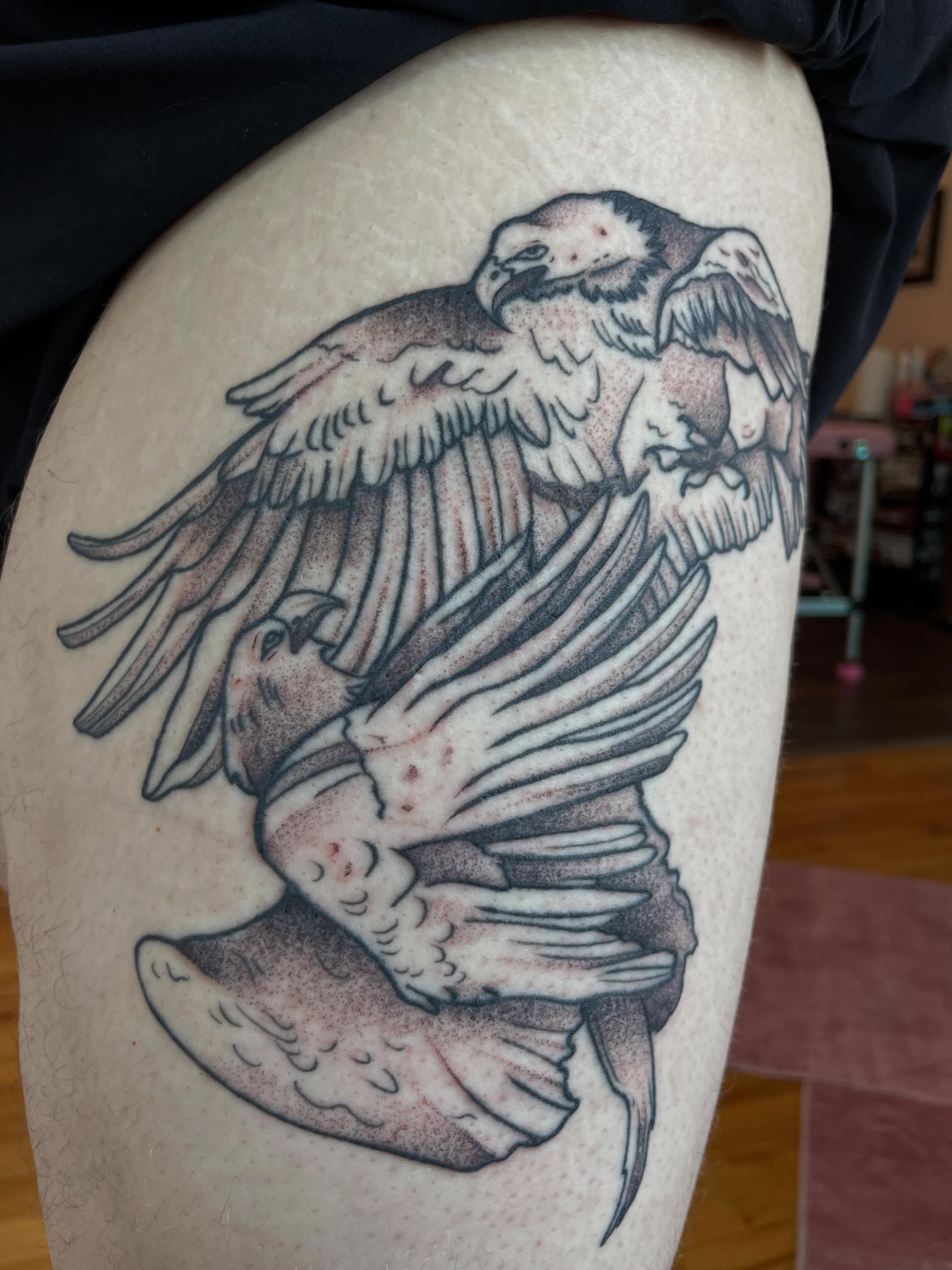 Tattoo by @ghostlypokes — black_and_grey