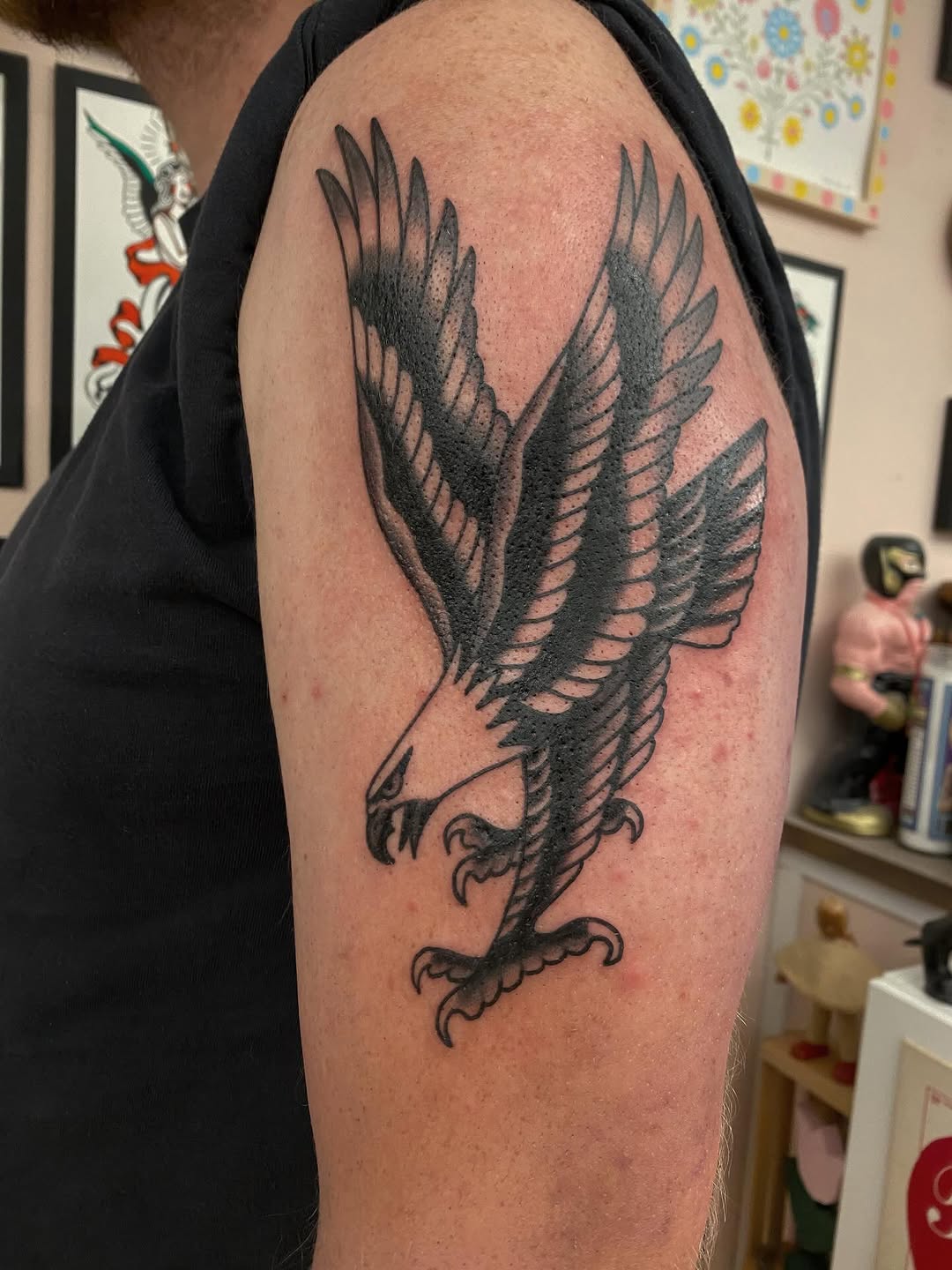 Tattoo by @abbyroseestes — american_traditional, black_and_grey