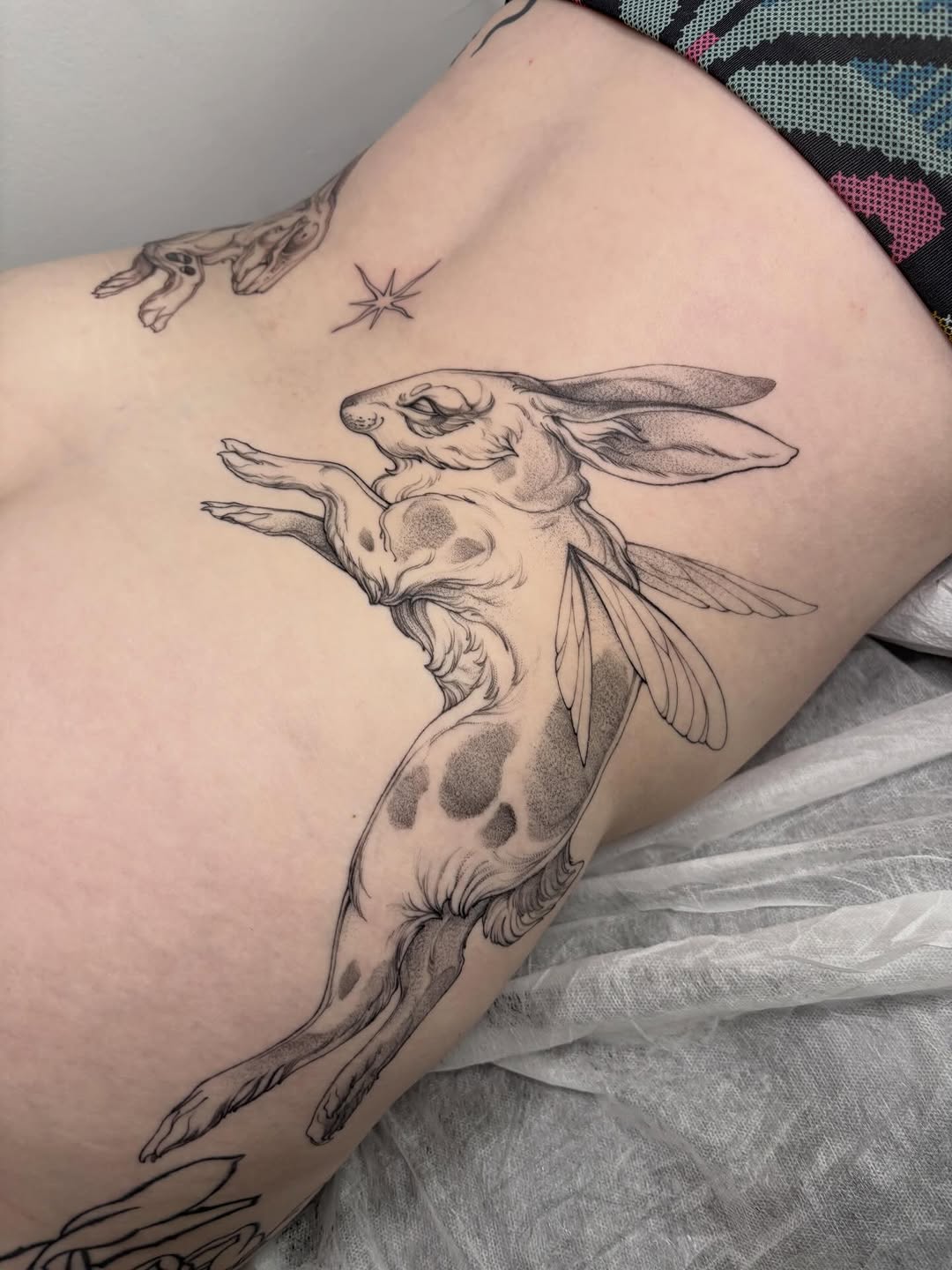 Tattoo by @vaprol — black_and_grey, illustrative