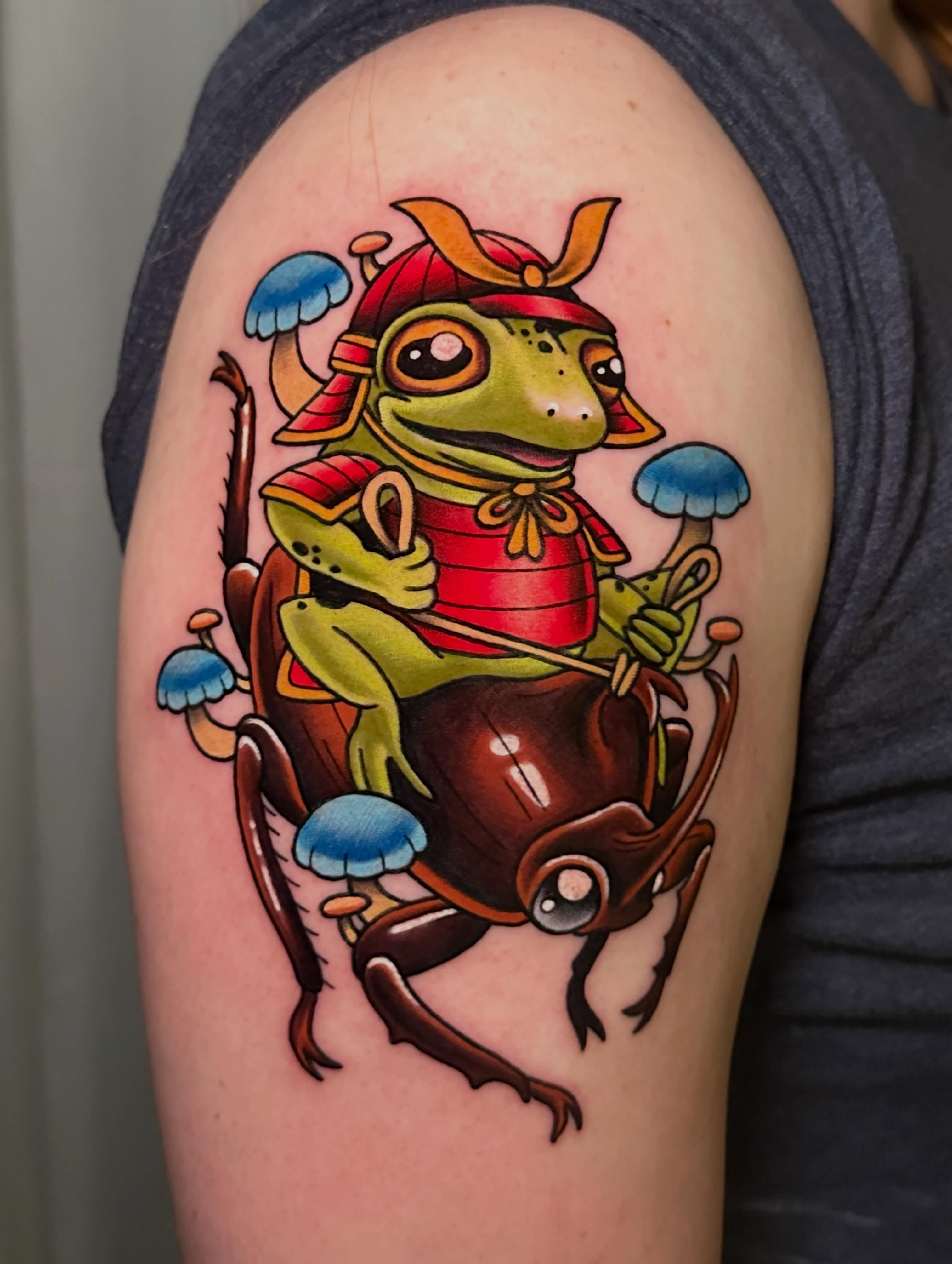 Tattoo by @happycampertattoos โ illustrative