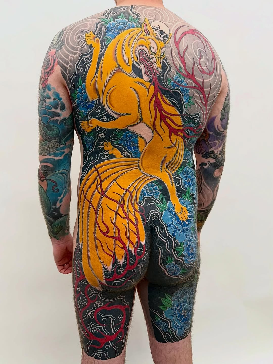 Tattoo by @jaybreentattooer — japanese_irezumi, black_and_grey