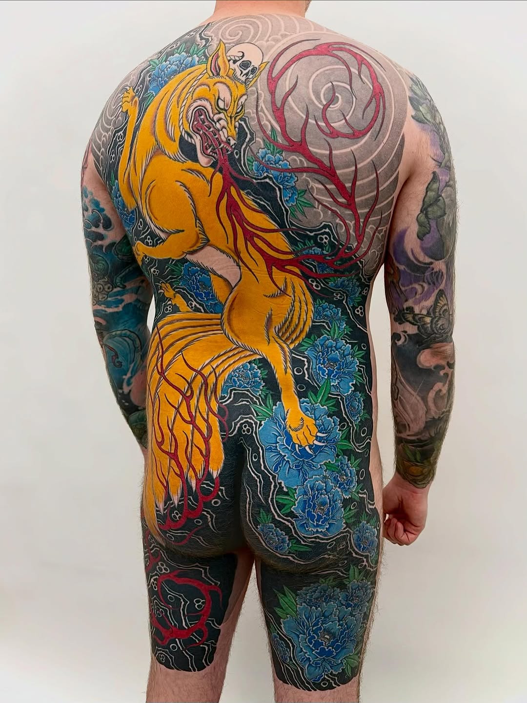 Tattoo by @jaybreentattooer — japanese_irezumi, black_and_grey
