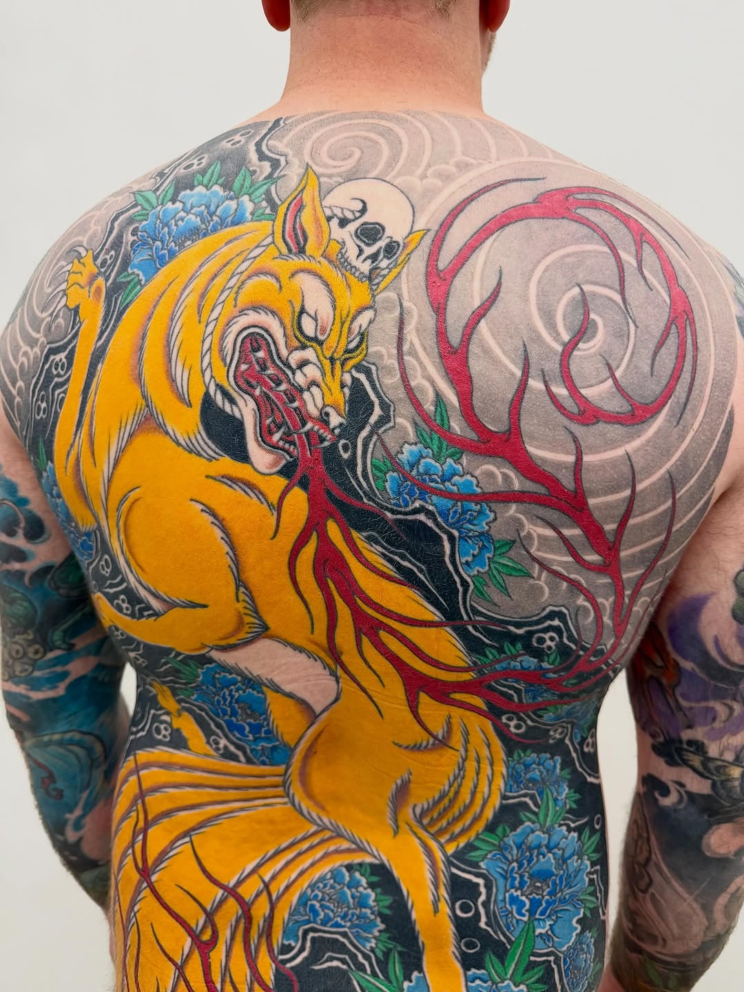Tattoo by @jaybreentattooer — japanese_irezumi, black_and_grey