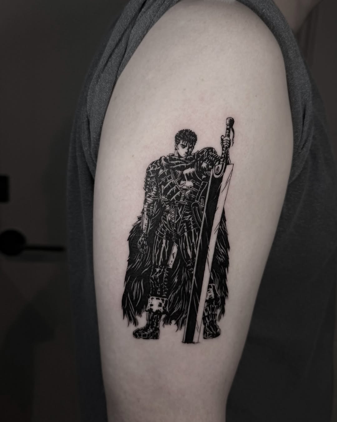 Tattoo by @caesar_tattooer — blackwork, illustrative