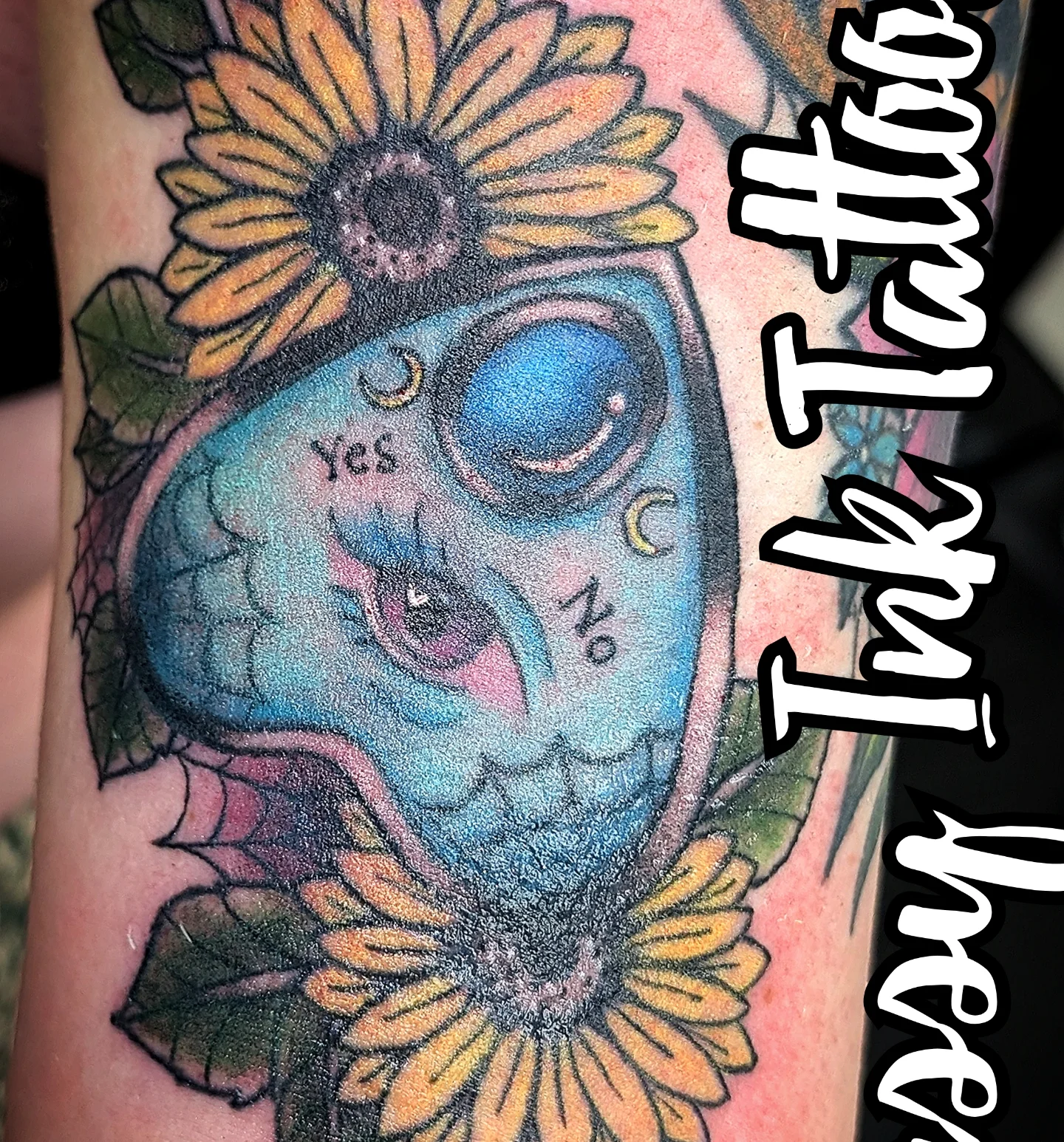 Tattoo by @sassyinktattoos — dotwork, realism