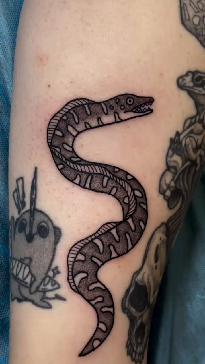 Tattoo by @goom_tattoo — black_and_grey, realism
