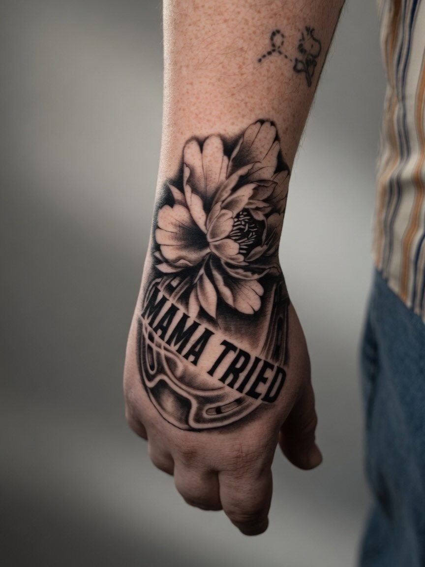 Tattoo by @tattsbyjacob โ realism, lettering_script
