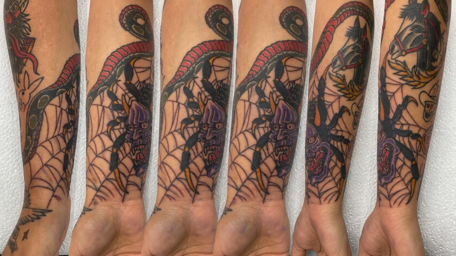 Tattoo by @nathanruffinojr — american_traditional, dotwork