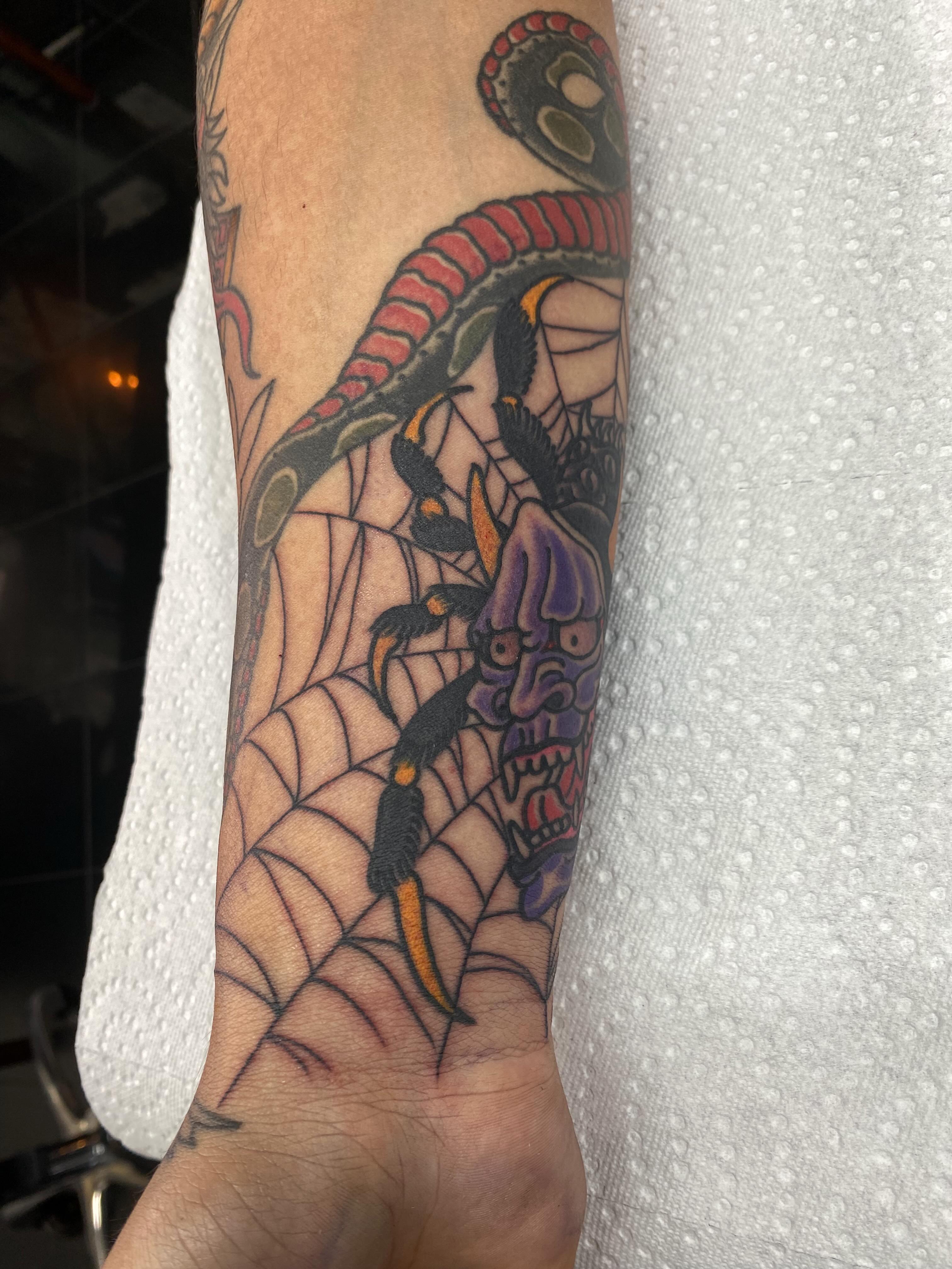 Tattoo by @nathanruffinojr — japanese_irezumi, dotwork