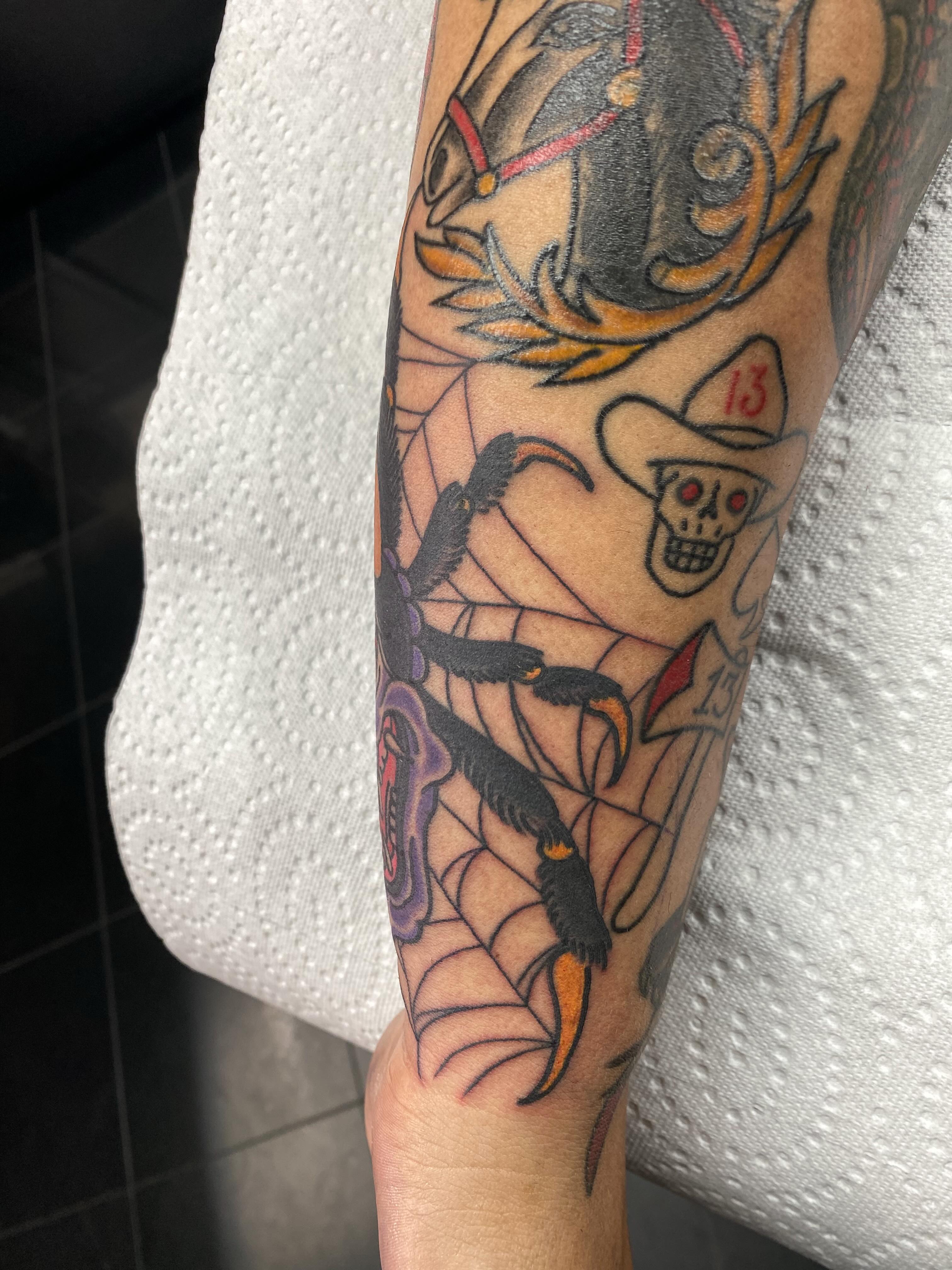 Tattoo by @nathanruffinojr — american_traditional, dotwork