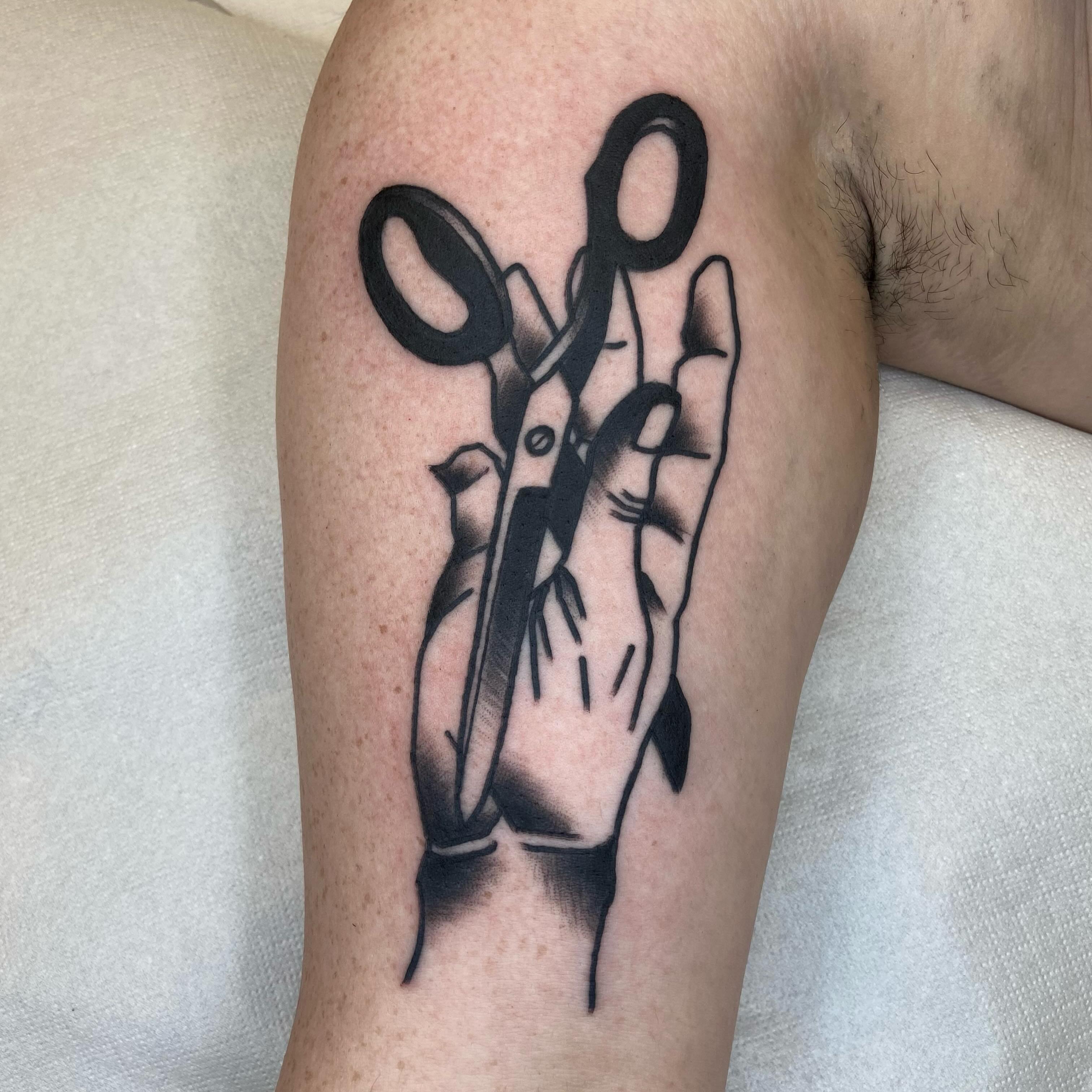 Tattoo by @dietrich_tattooer — black_and_grey