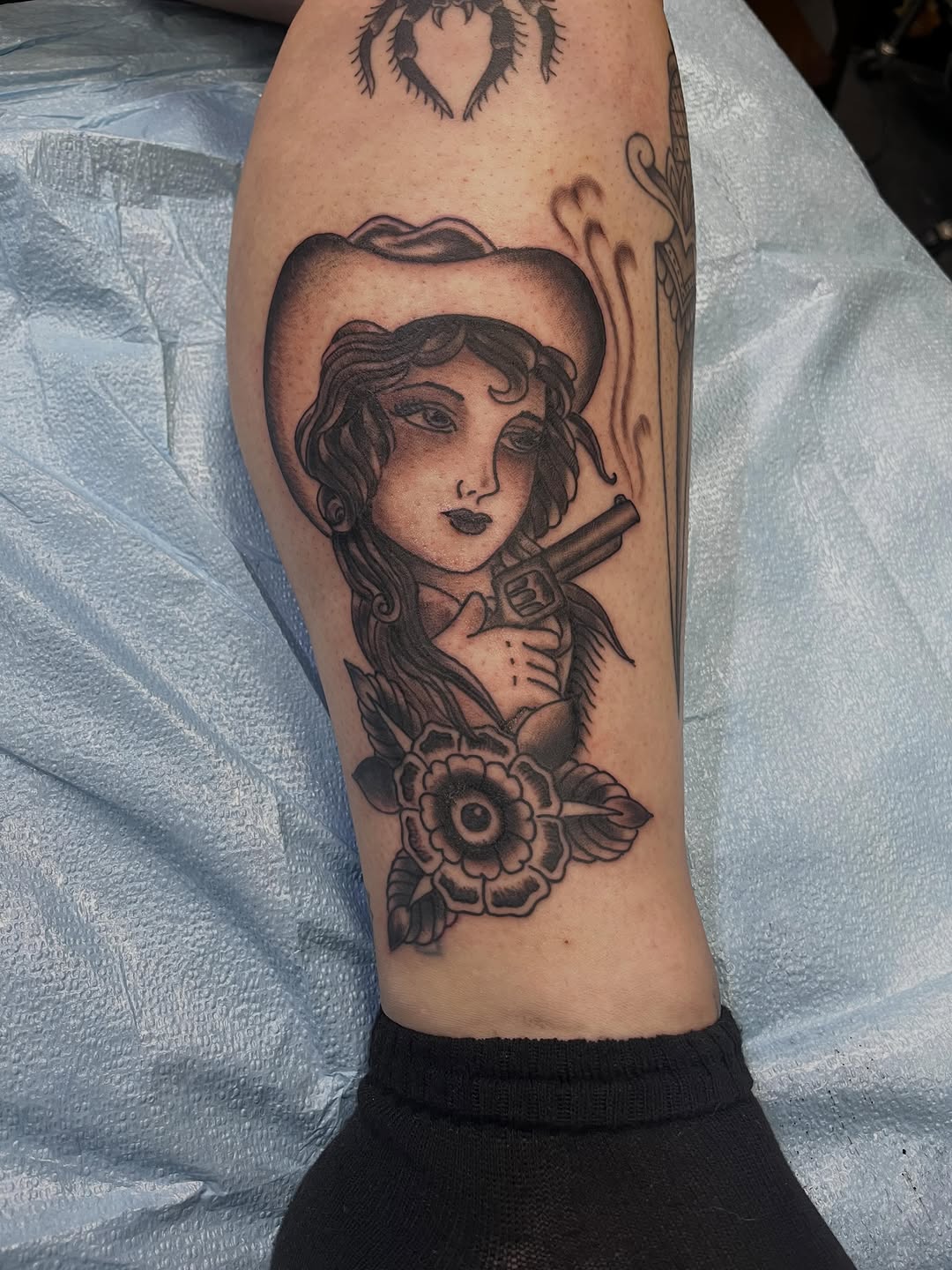 Tattoo by @tattoosbycraigb — american_traditional, black_and_grey