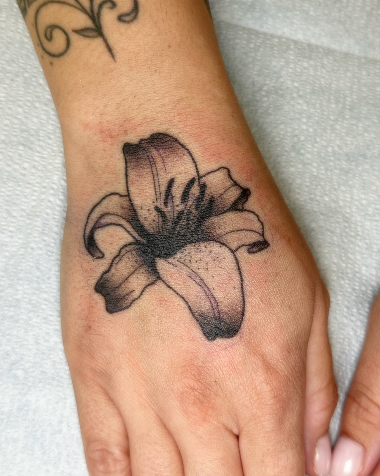 Tattoo by @johanna_tattoos — black_and_grey