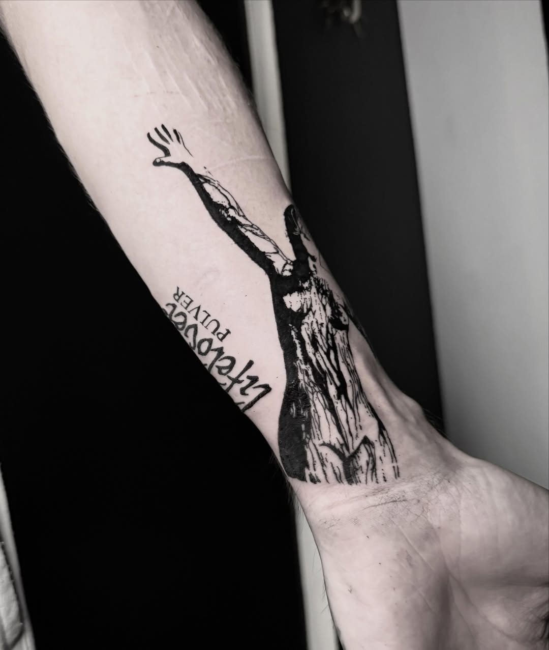 Tattoo by @boniaart — black_and_grey
