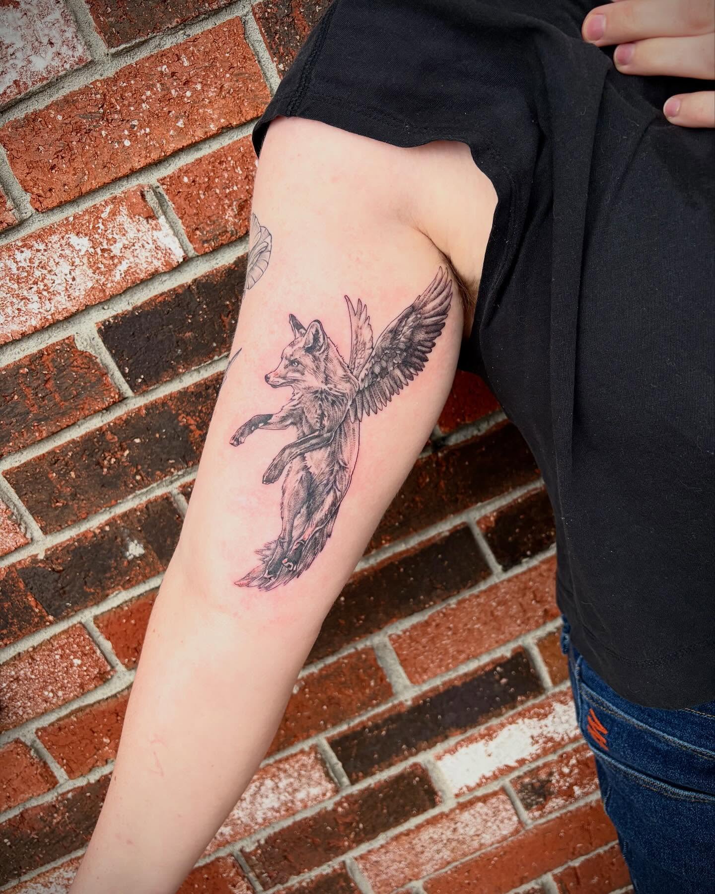 Tattoo by @tattoosbyemilyfalkowski — black_and_grey