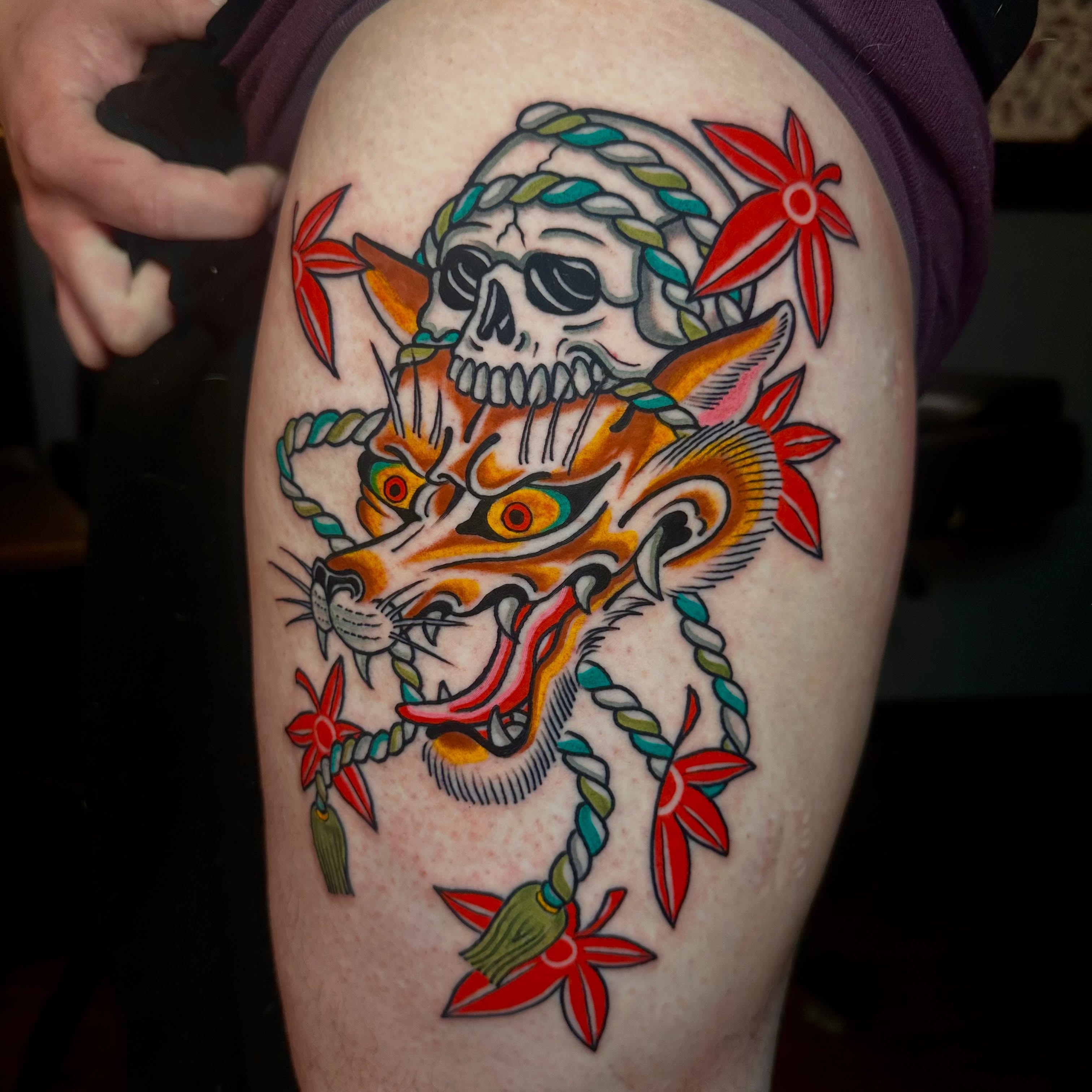 Tattoo by @chrisirvintattoos — american_traditional, neo_traditional
