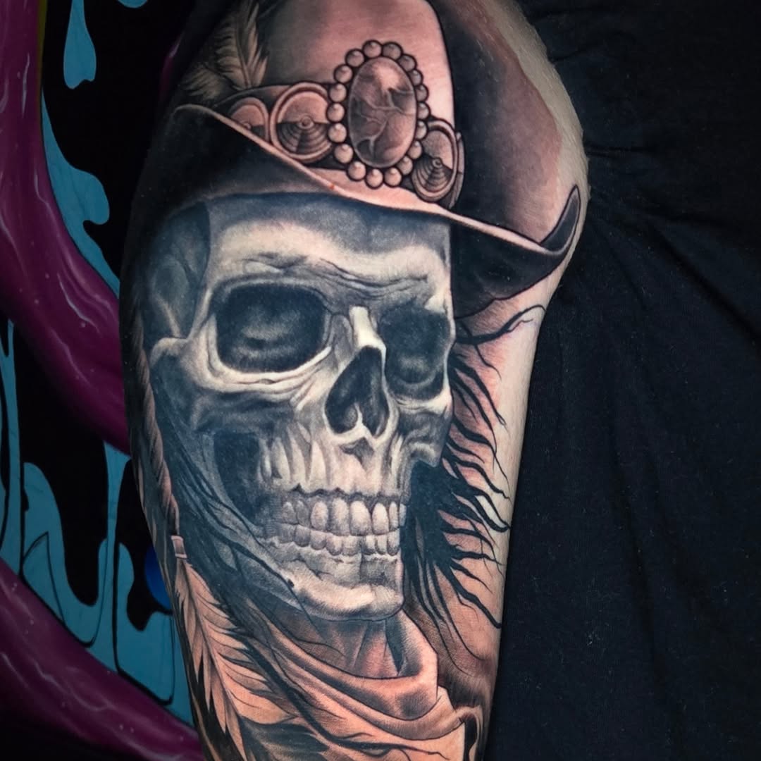 Tattoo by @stagertattoos — realism, dark_realism