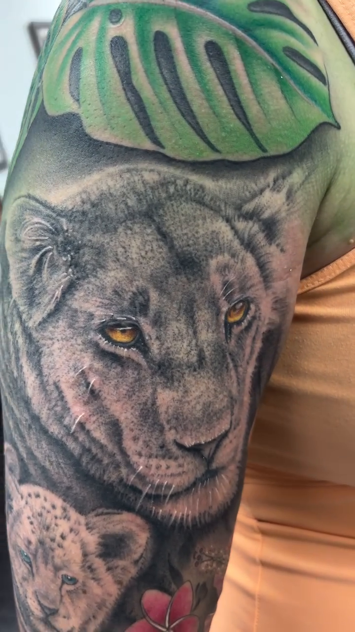 Tattoo by @tattoosbykimo — realism, black_and_grey