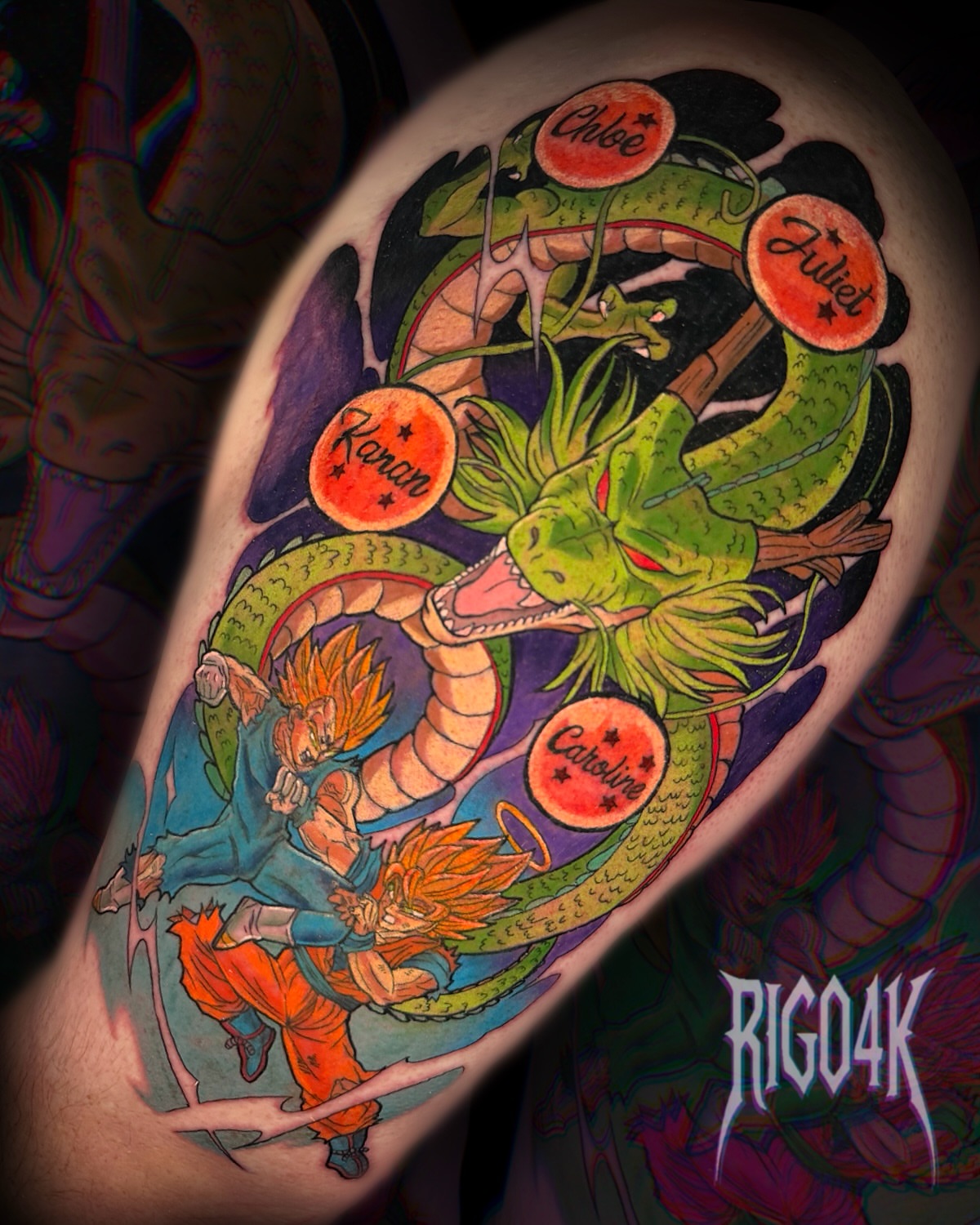 Tattoo by @rigo4k — anime