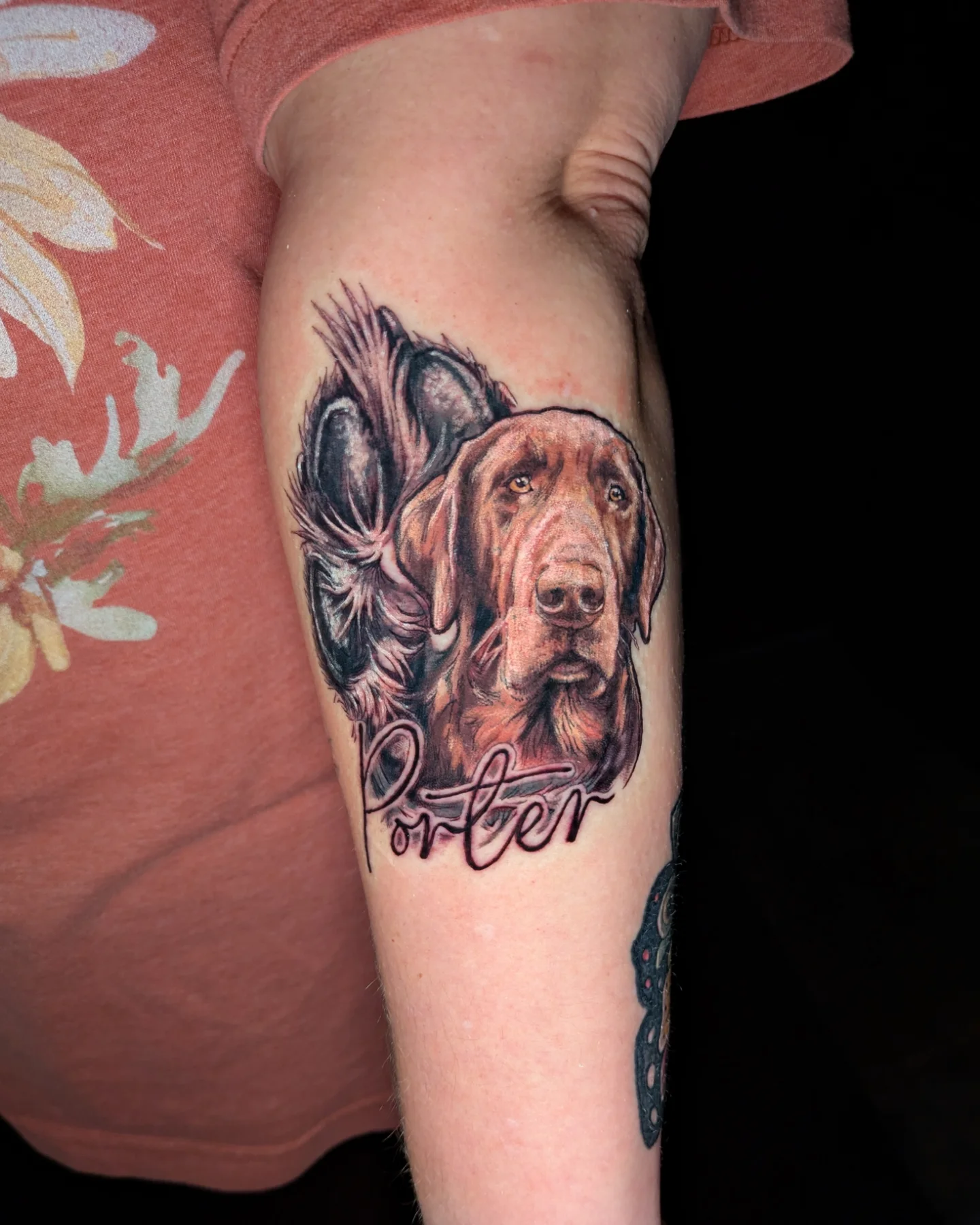 Tattoo by @beebe_artistry — realism, dotwork