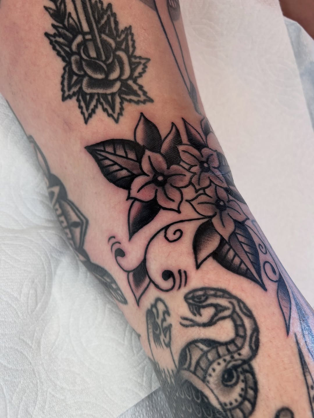 Tattoo by @gnarbunkle — american_traditional, black_and_grey