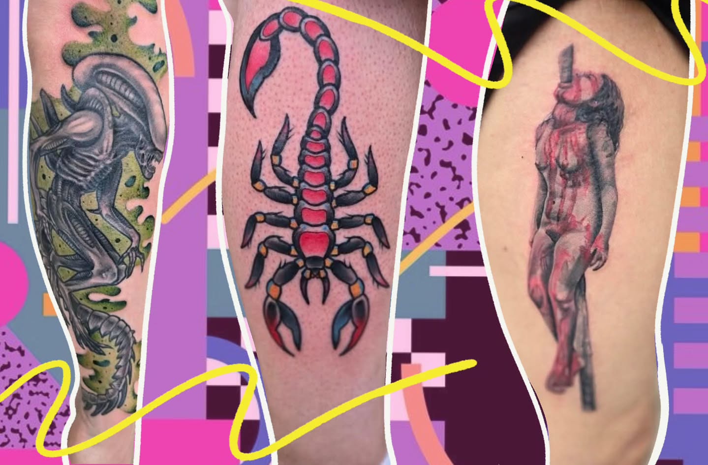 Scorpion neo-traditional tattoo on the forearm by Angel O'Connor Tattoos