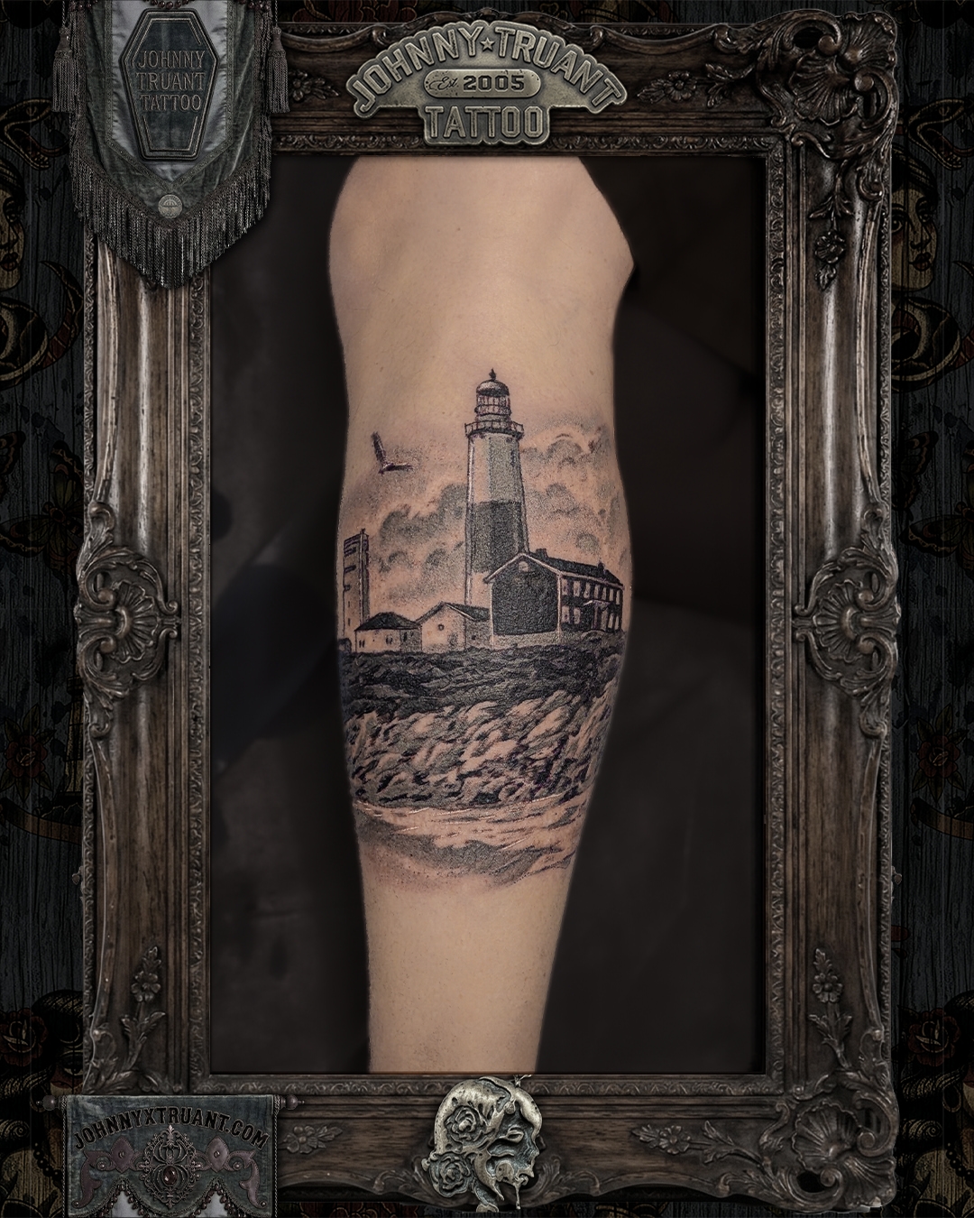 Tattoo by @johnnyxtruant — dotwork, realism