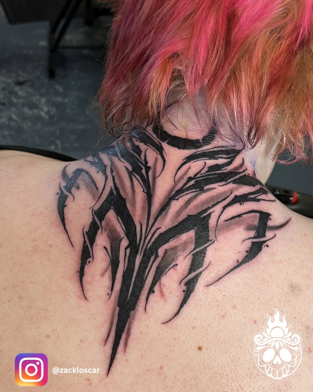 Tattoo by @angrygnometattoo — blackwork, ornamental