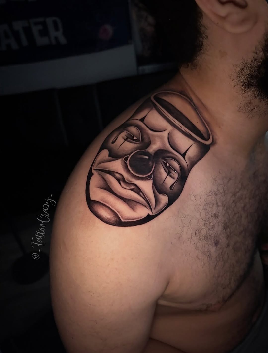 Tattoo by @_tattoocrazy_ — chicano, black_and_grey